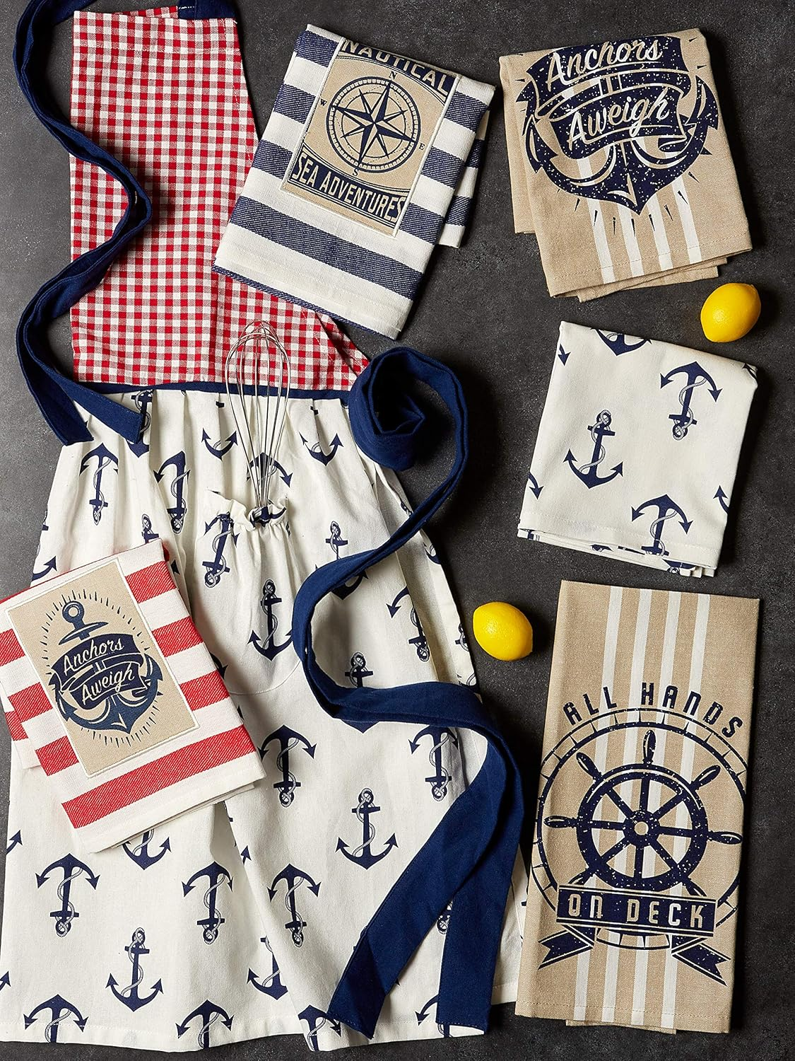 DII Maritime Spread Kitchen Textiles, 18X28, 3 Piece image number 1