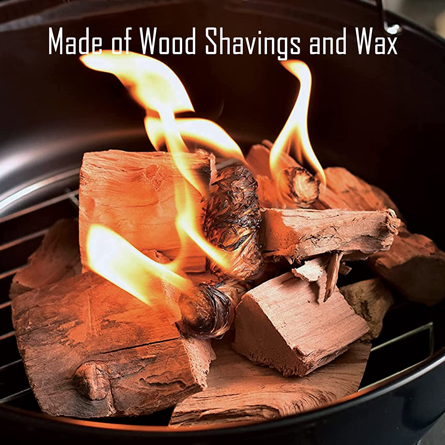 Fire Starters for Campfires Fireplace (80 Pack) - Easy & Quick Charcoal Firestarter Fits for Kamado Joe Big Green Egg image number 3