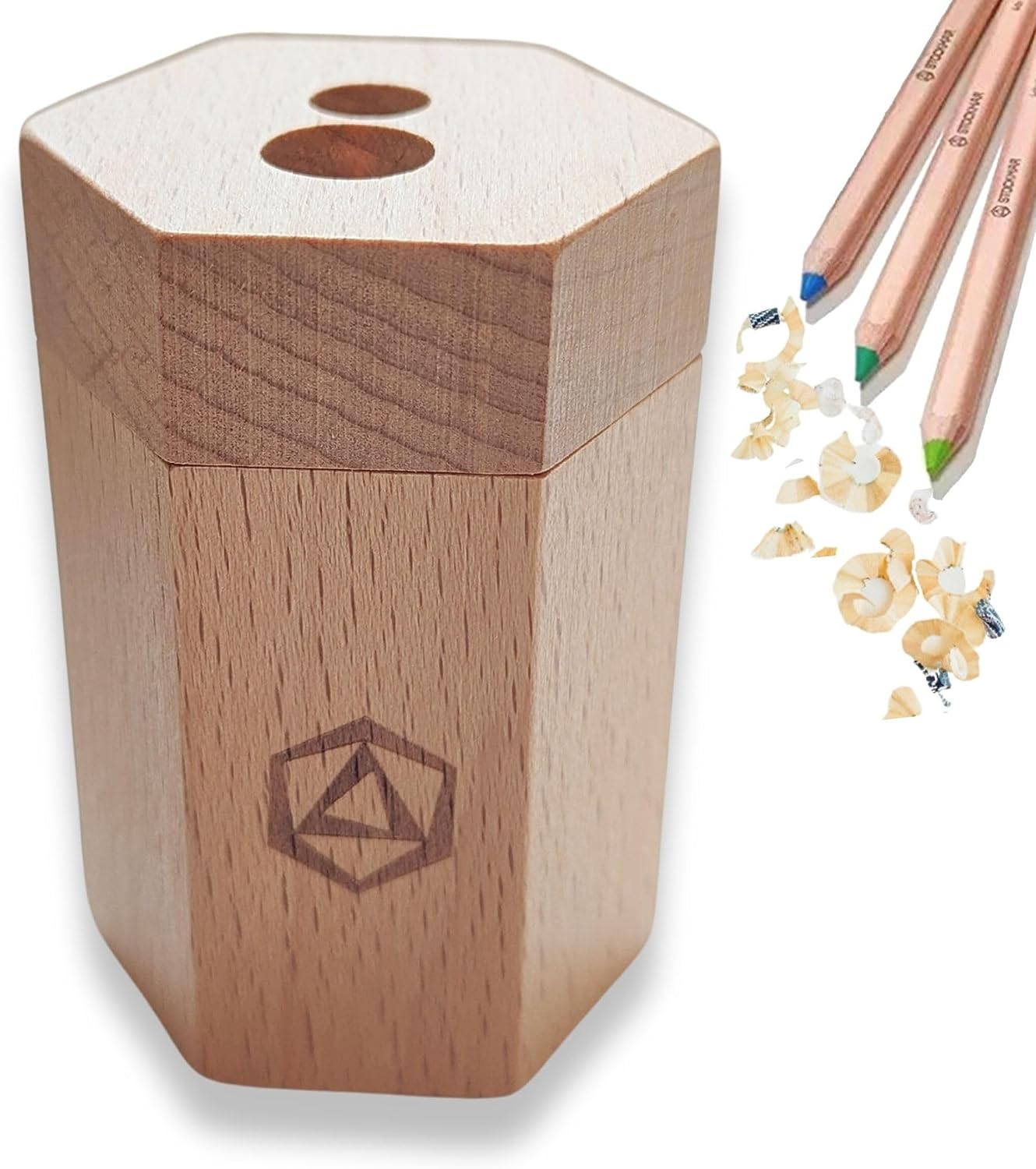 Stockmar Wooden Dual Pencil Sharpener image number 4