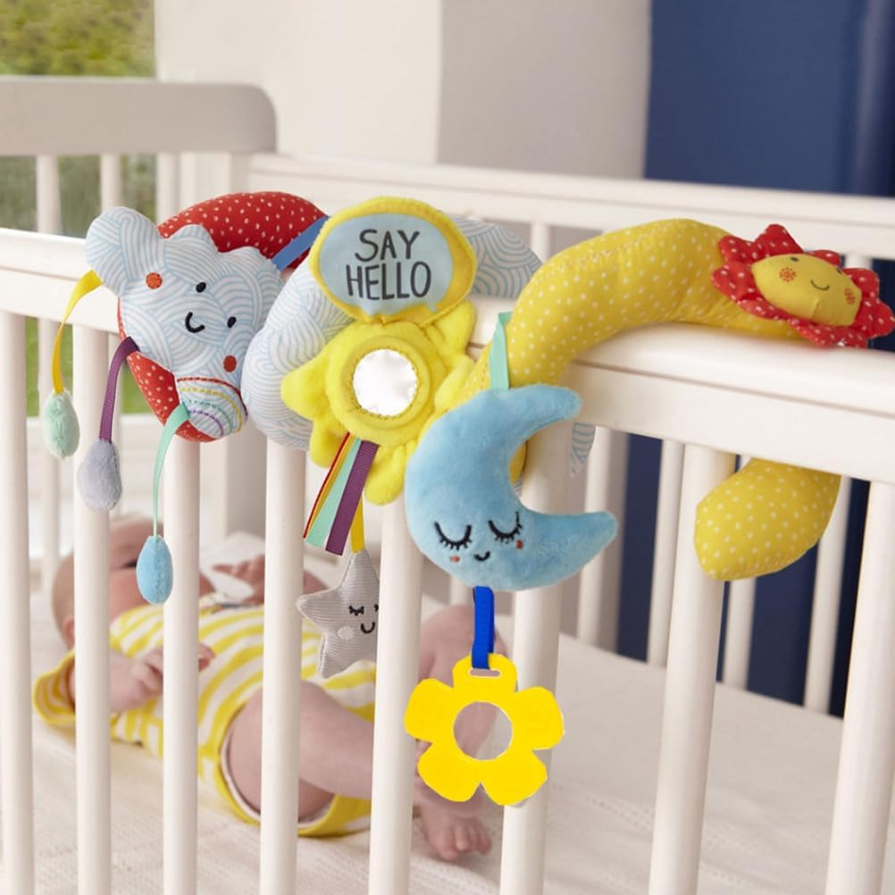 SAFIGLE Baby Shaking Toys Colorful Crib Hanging Toys for Infants Spiral Stroller and Car Seat Decoration Engaging Tummy Time Toys image number 6