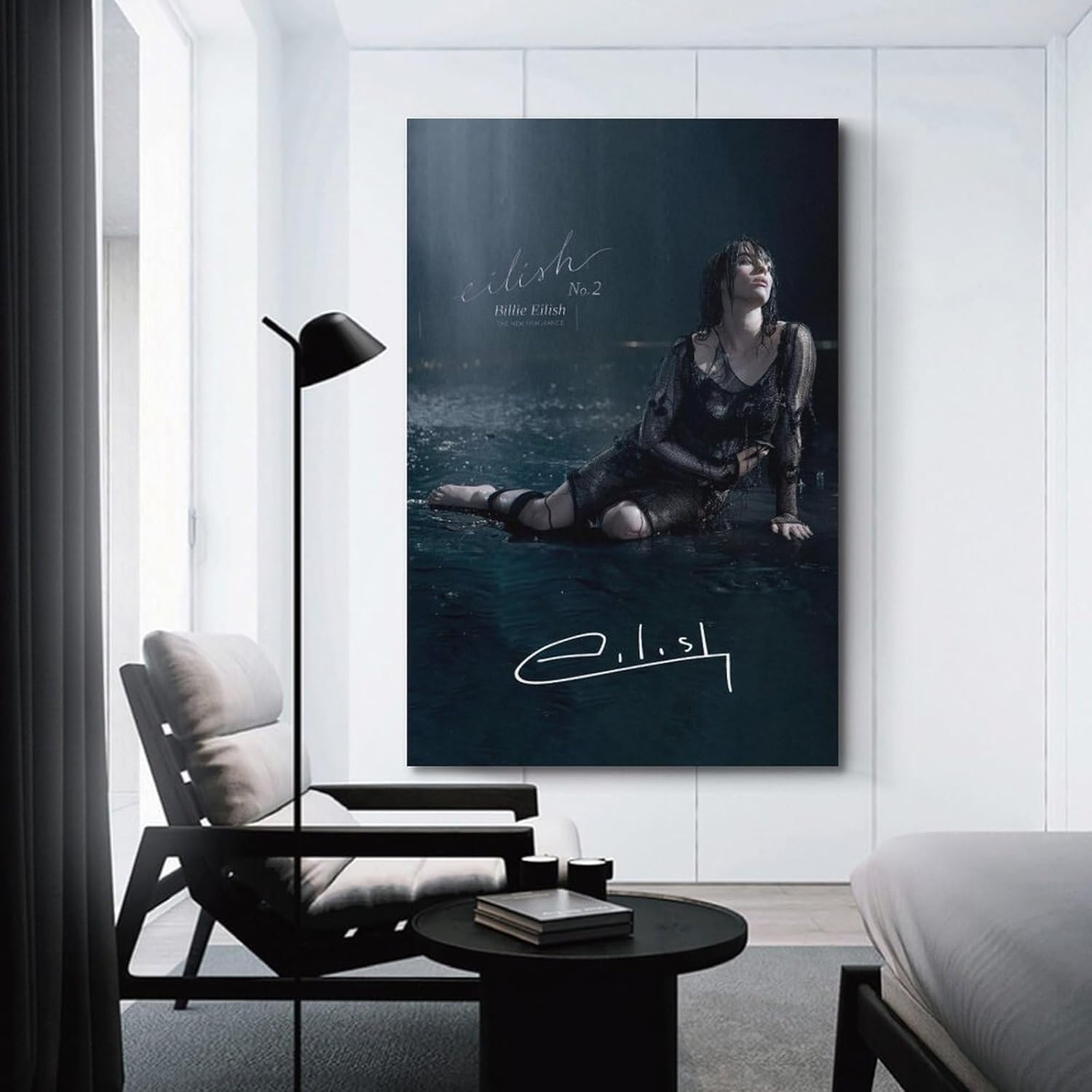 Wall Art Billie Music Eilish Poster Poster Canvas Painting Wall Art Picture Home Decor Print for Bedroom Living Room Dorm Study Bar Office 20X30Inch(50X75Cm) image number 4