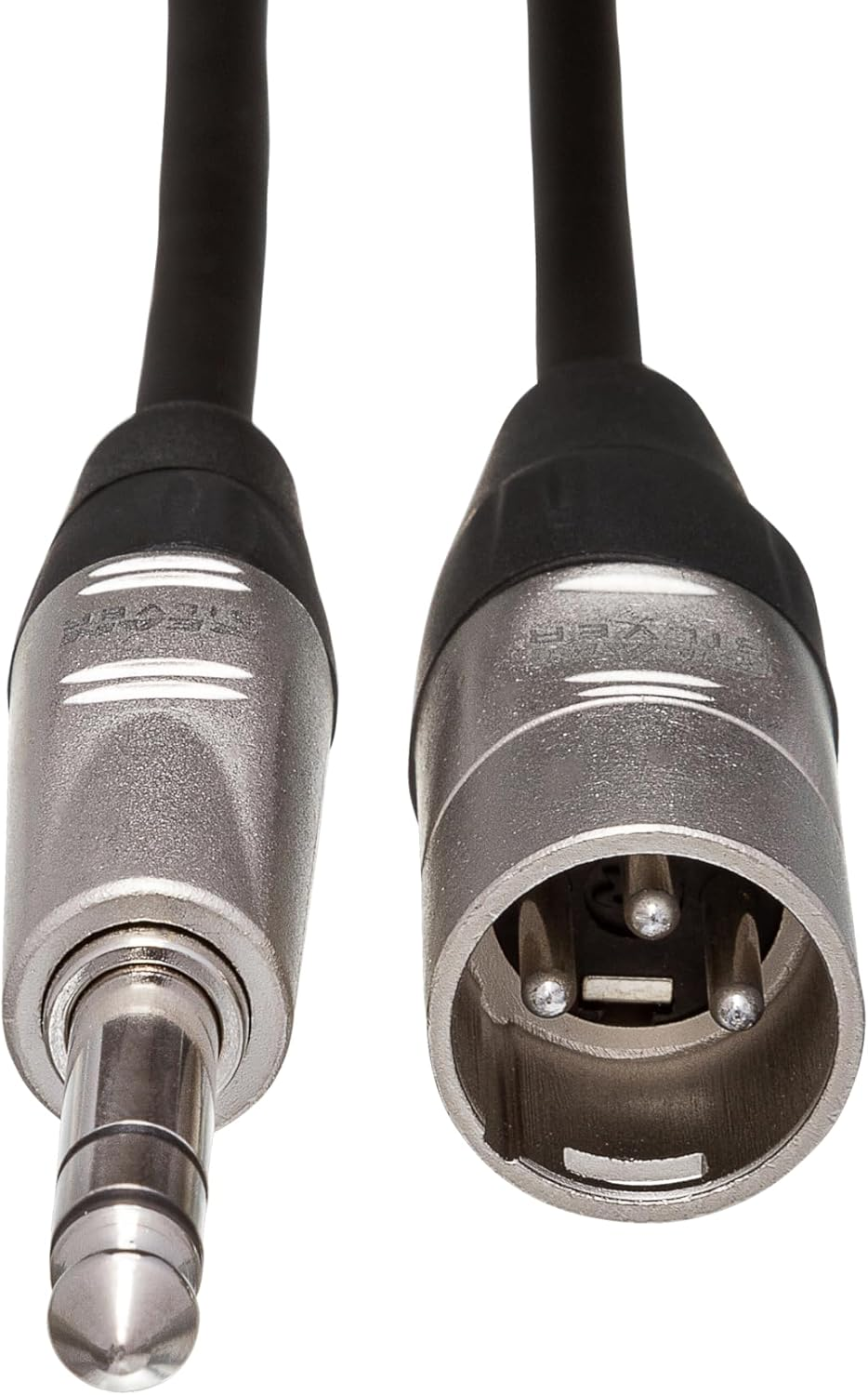 Hosa HSX-001.5 Pro Balanced Interconnect Rean 1/4 Inch TRS to XLR3M, 1.5 Feet image number 4