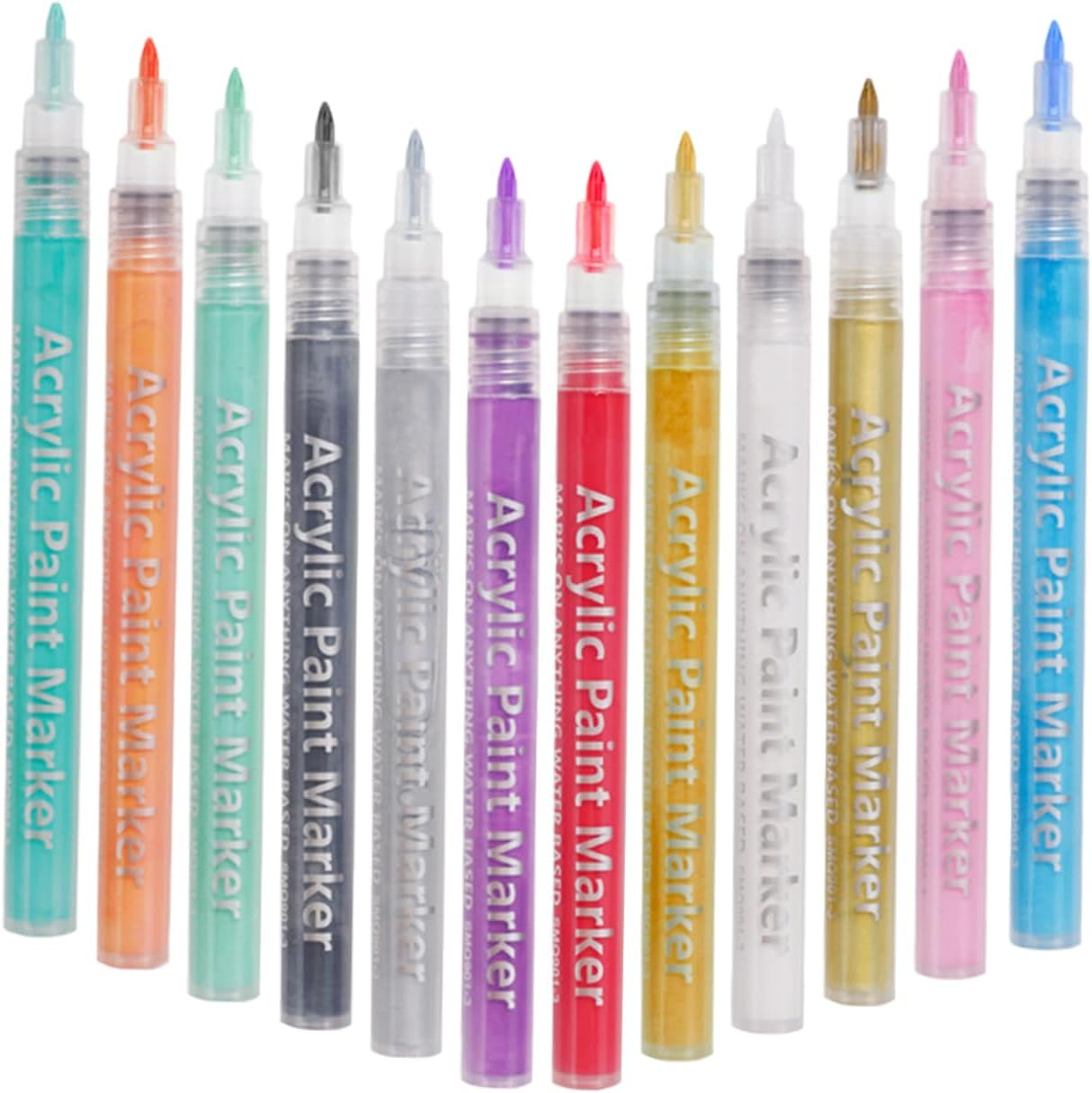 12Pcs Manicure Kit Nail Art Pens Graffiti Line Pen Painting Tool for Diy image number 2