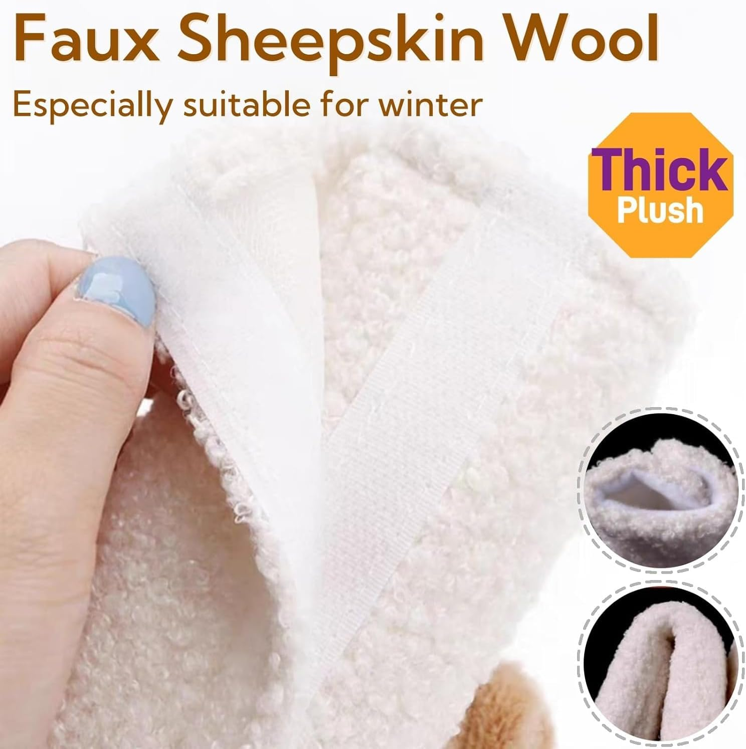 2 PCS Seat Belt Cover Pad, Cute Kawaii Animal Panda Seatbelt Covers for Kids and Adults, Winter Plush Fluffy Soft Seat Belt Cover, Cartoon Seatbelt Cushion,Car Seat Strap Pads (White, One Size) image number 3