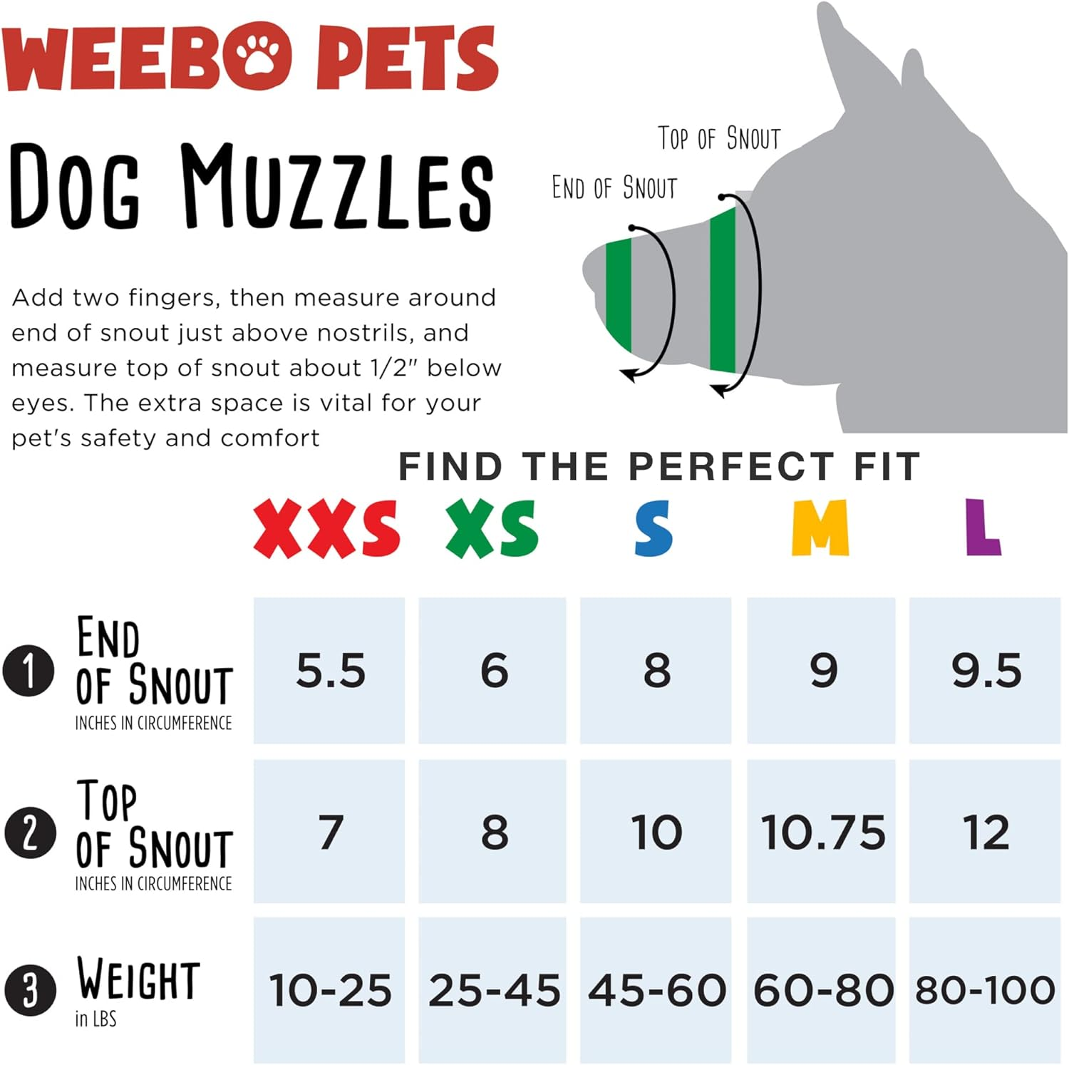 Weebo Pets Breathable Nylon Cloth Safety Muzzle (XS) image number 2