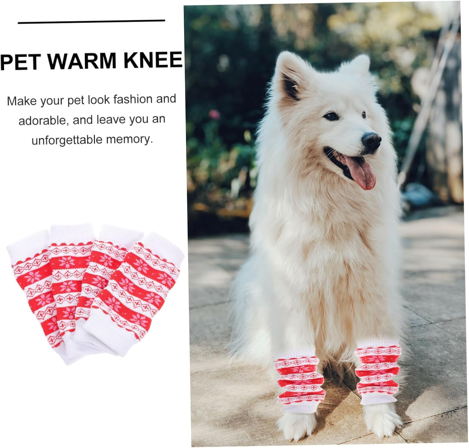 NOLITOY 4Pcs Pee Leg Muffs Pet Leg Sleeve for Snow Gear Warm Knee Pad for Kneeling Pad image number 4