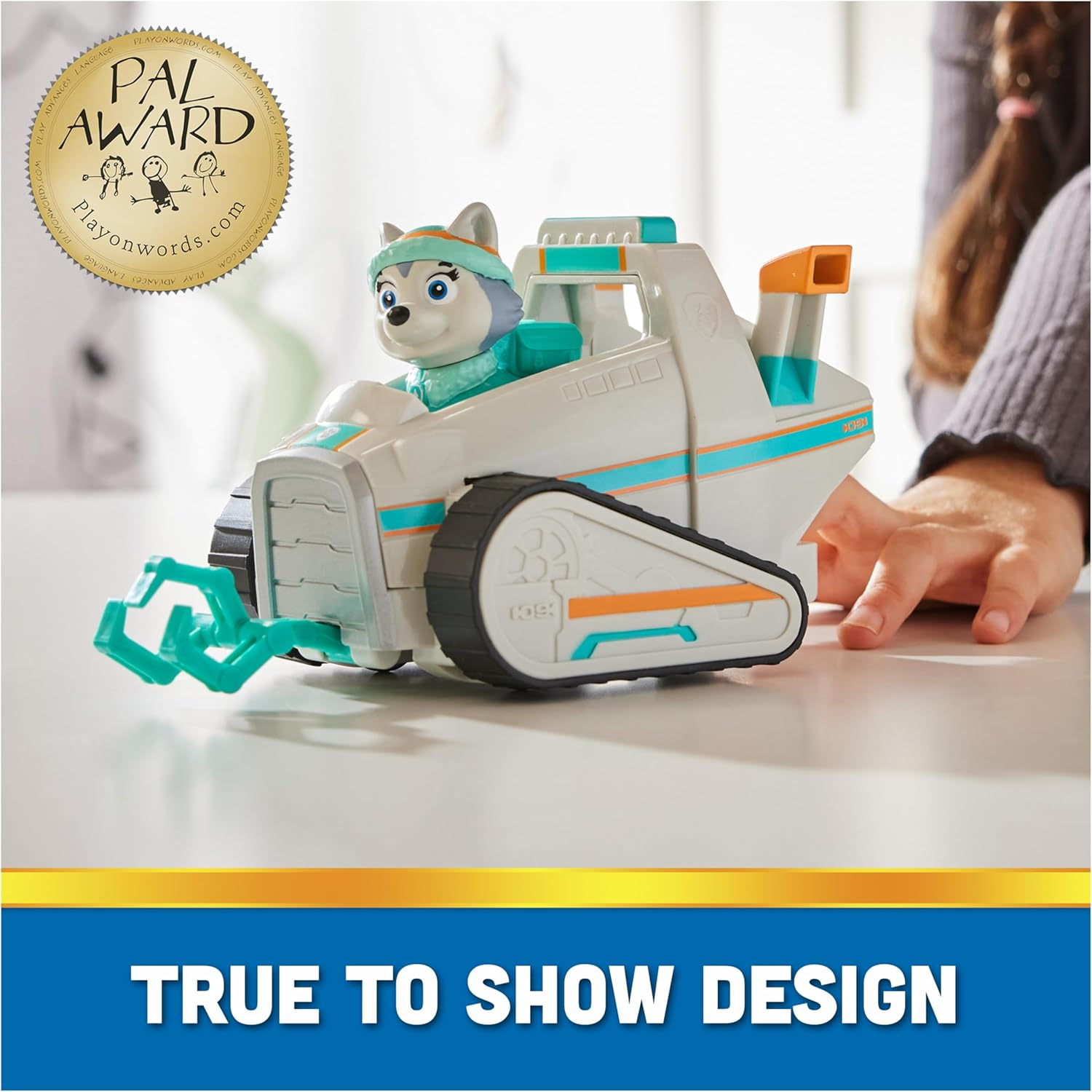 PAW Patrol, Everest&rsquo;S Snow Plow, Toy Car with Collectible Action Figure, Sustainably Minded Kids&rsquo; Toys for Boys & Girls Aged 3 and Up image number 1