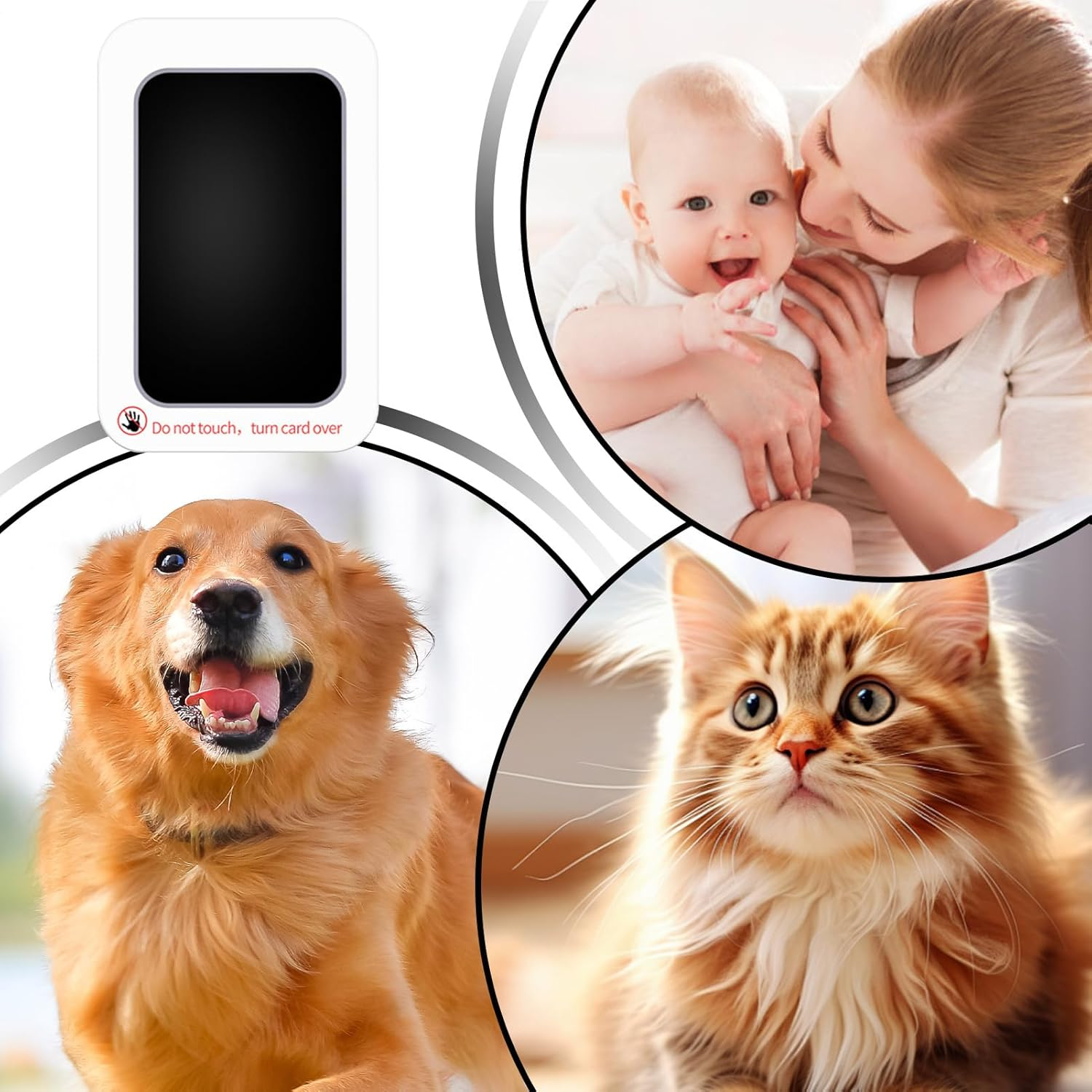 Inkless Hand and Footprint Kit for Baby,Hand Print Mold Kit for Toodler | User-Friendly Foot Printing Set with Clean-Touch for Cards Keepsake Frame Photo Frames image number 4