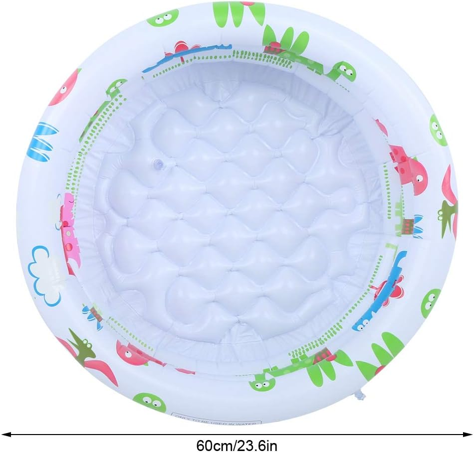 Akozon round Inflatable Baby, Swimming Pool Portable Small Number Dies Toddlers Kiddie Pools Stamps and Children Little Pump Cartoon Dinosaur Indoor Outdoor for Kids Girl Boy image number 1