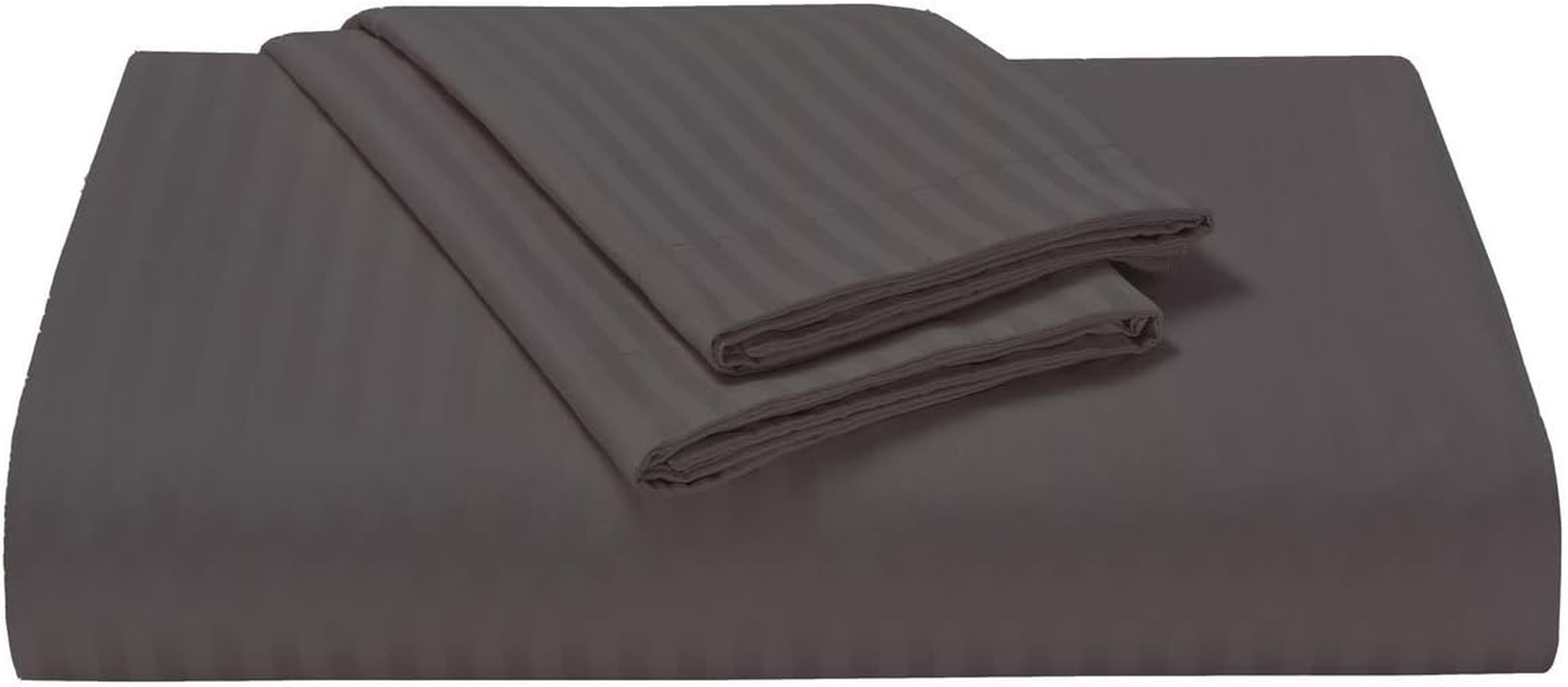 1200TC 100% Pure Cotton Luxury 3 Piece Queen, King and Super King Duvet Cover Set, with 2 Decorative Tailored Pillowcases in Choices of 5 Colors (King Size, Charcoal) image number 2