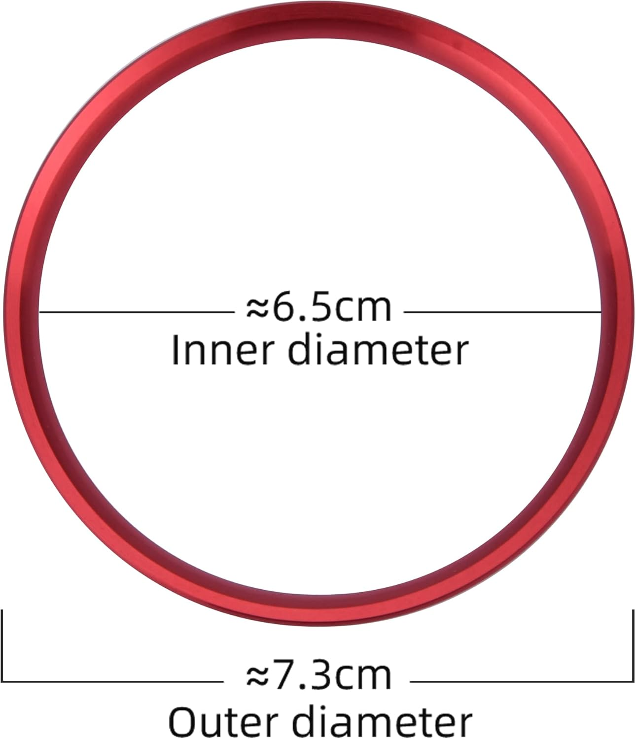 CARART Car AC Air Outlet Conditioning Cover Ring Vent Decoration Trim Set of 3,Fit for Mazda MX5 Mazda 2 CX3 MX-5 RF ND Accessories image number 4