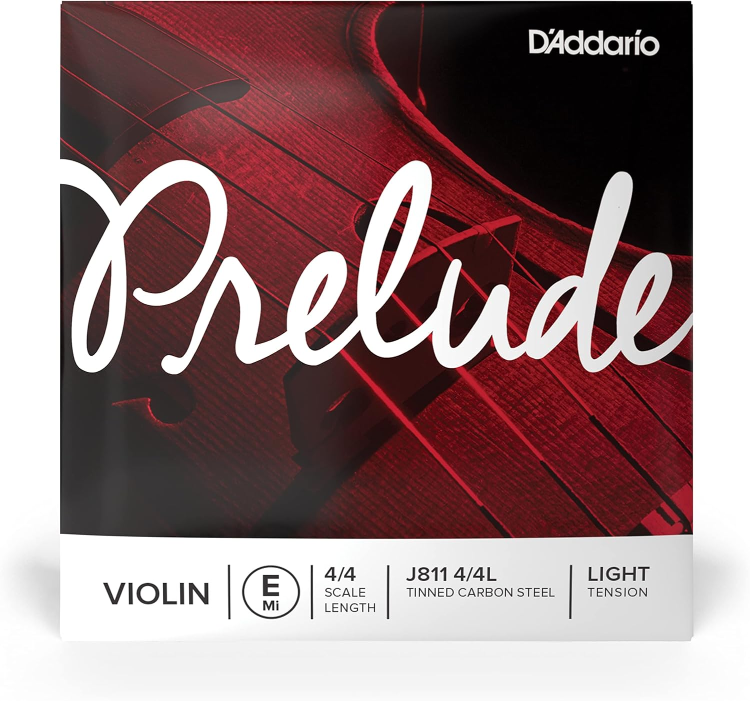 D'Addario Prelude Violin Single E String, 4/4 Scale, Medium Tension image number 1