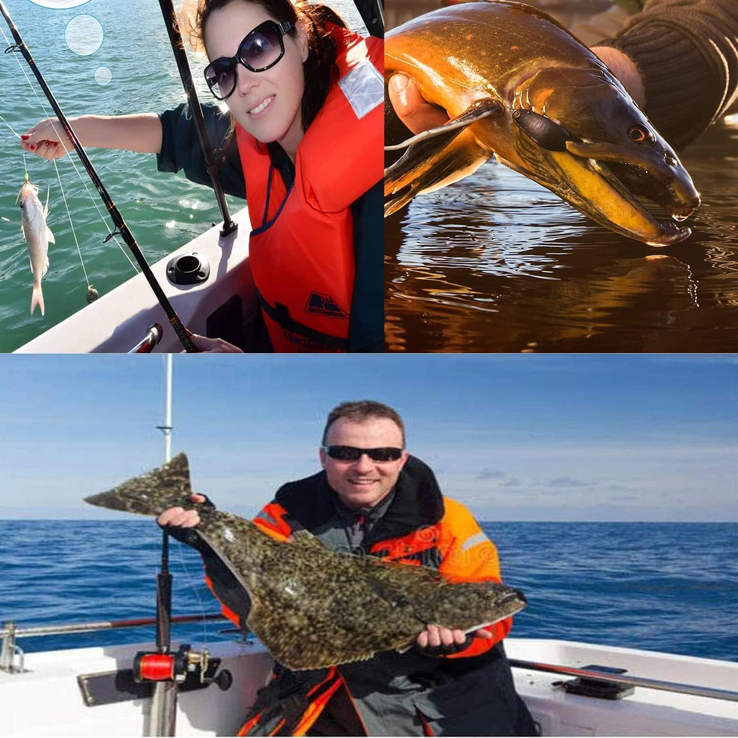 2 Roll Fish Line Nylon Thread Clear Fishing Wire for Hanging Decorations - Strong Clear String (Blue 8.0) image number 6