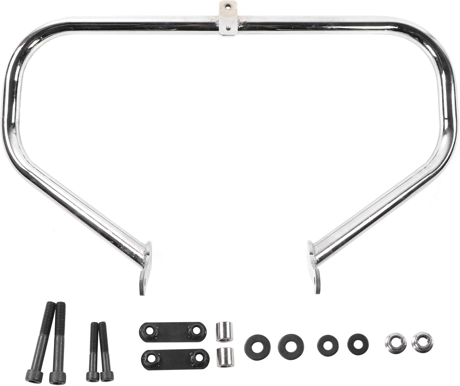 Engine Guard Highway Crash Bar Fit for Victory Kingpin/Vegas/Hammer/Gunner/Judge 2008-Later (B(Silver))