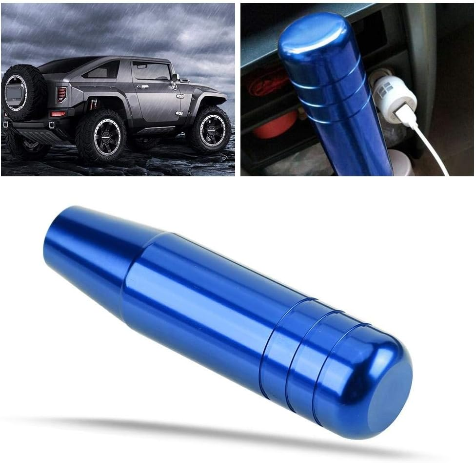 Car Shift Head, Car Shifter Knob, Metal Gear Stick Shifter, for Manual Cars(Blue)