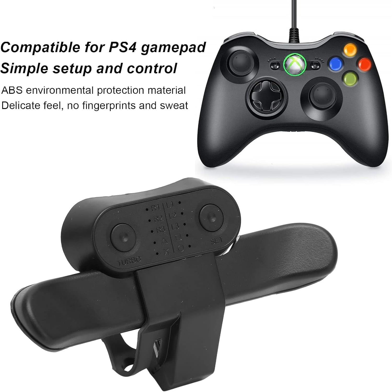 Dpofirs Game Controller Paddles, USB, 10 Function Keys, Compatible, Game Accessory image number 1