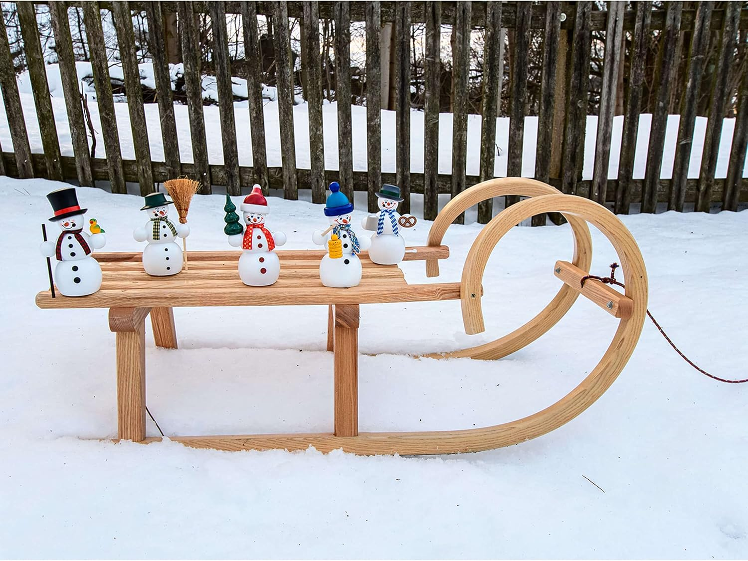 Seiffener Volkskunst German Incense Smoker Snowman with Bird, Height 15 Cm / 6 Inch, Original Erzgebirge by Seiffener Volkskunst SV 12213 image number 3