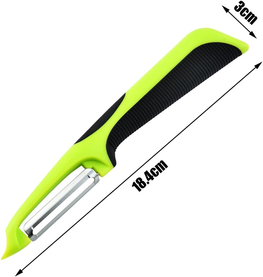 2 Pcs Peeler Stainless Steel Swivel Peelers Anti-Slip Sharp Potato Peelers Kitchen Vegetable Peelers for Kitchen, Veggie, Carrot, Fruit image number 4