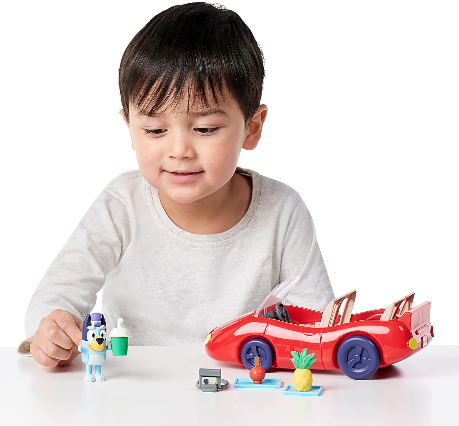 Bluey Vehicle and Figure Pack, Bluey'S Escape Convertible with 6.3Cm Exclusive Bluey Figure, 4 Accessories and Sticker Sheet. image number 5