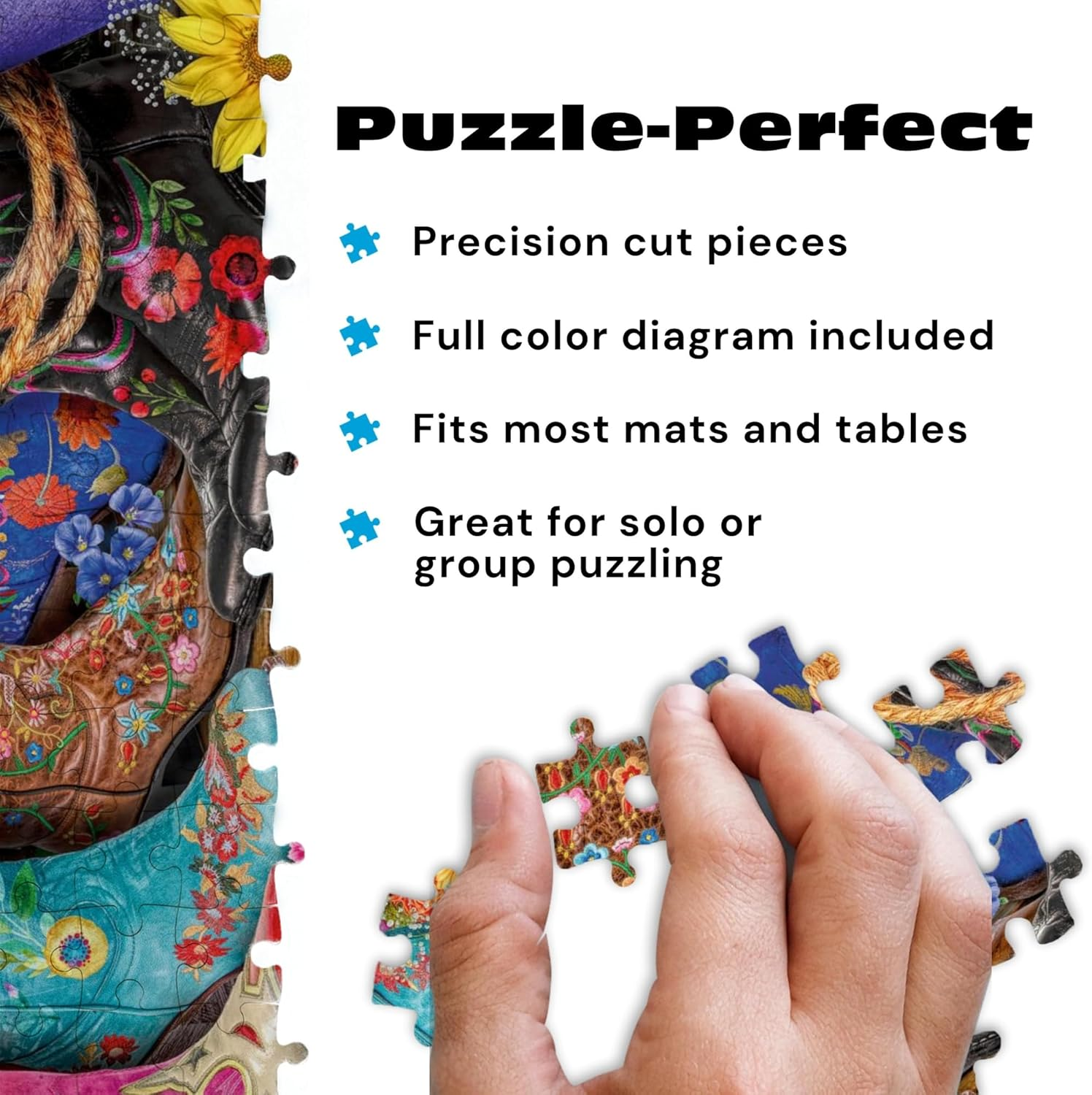 Buffalo Games - Cowgirl Colors - 1000 Piece Jigsaw Puzzle image number 2