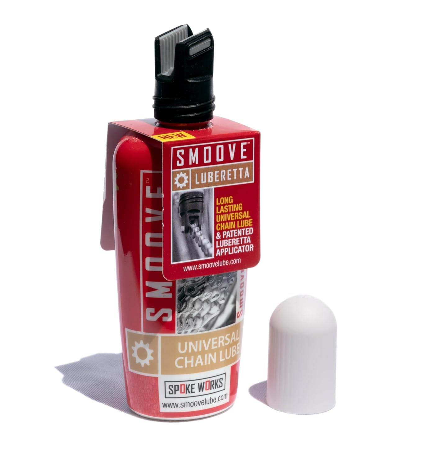SMOOVE Universal Chain Lube Ultimate Bicycle Chain Lubricant for Mountain, Road, Gravel, and Cyclocross Bikes Is Long-Lasting and Durable. Now with Patented Luberetta Applicator Nozzle. image number 6