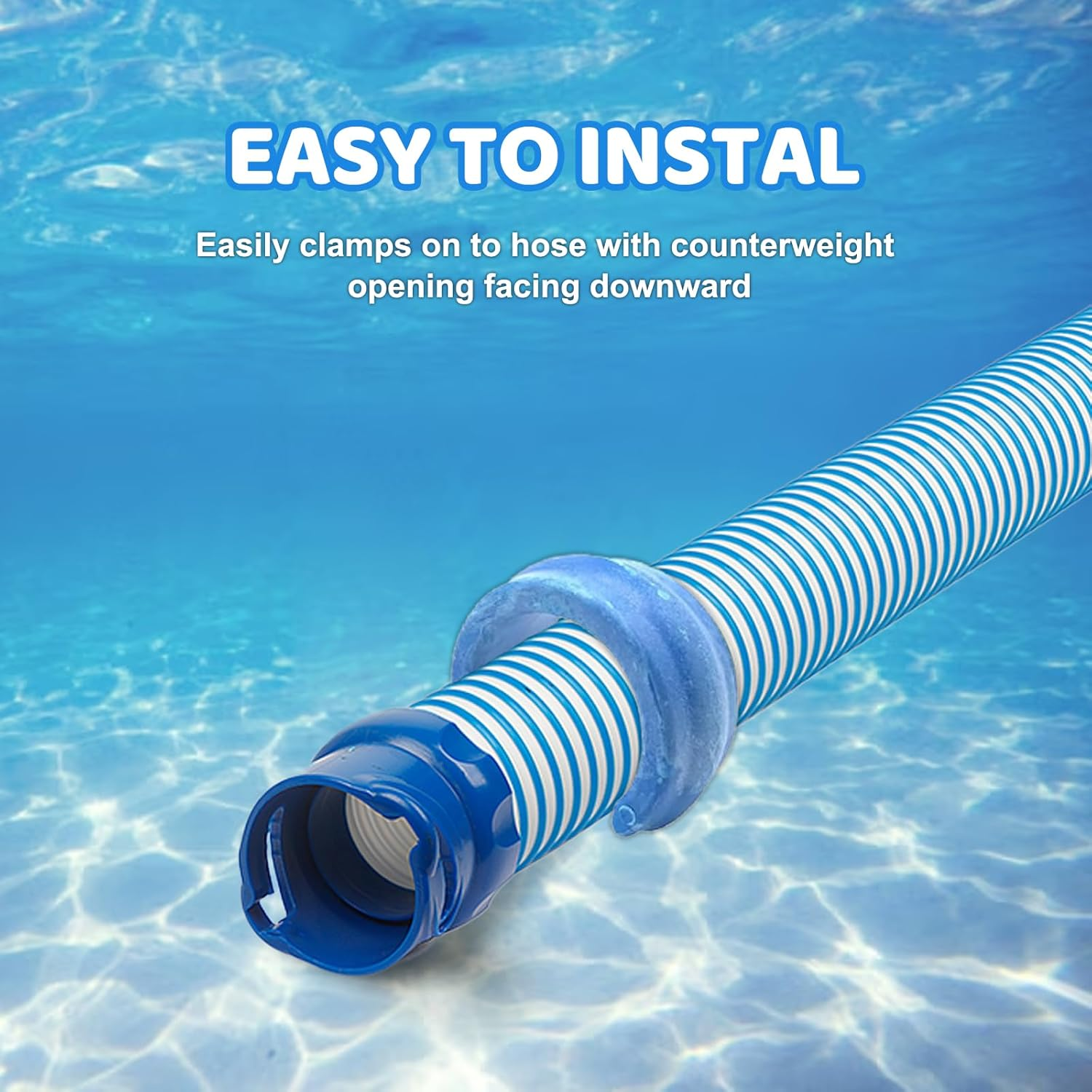 4PCS Pool Hose Weight Replacements for Zodiac Baracuda W83247 X70105,Pentair Kreepy Krauly K12054 K12454 Pool Hose Weight image number 1