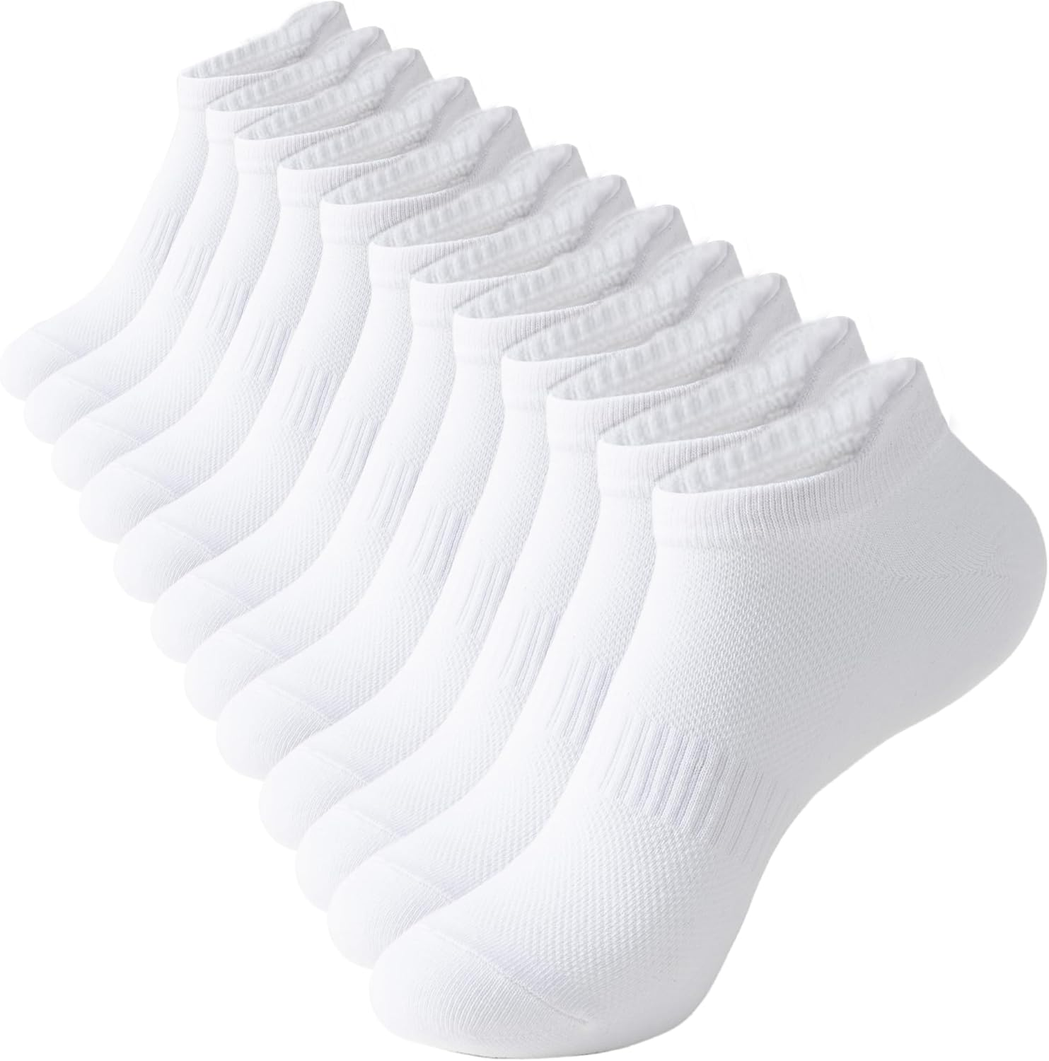 ACCFOD Womens Ankle Socks Athletic Running Low Cut Socks with Tab 6 Pairs image number 1