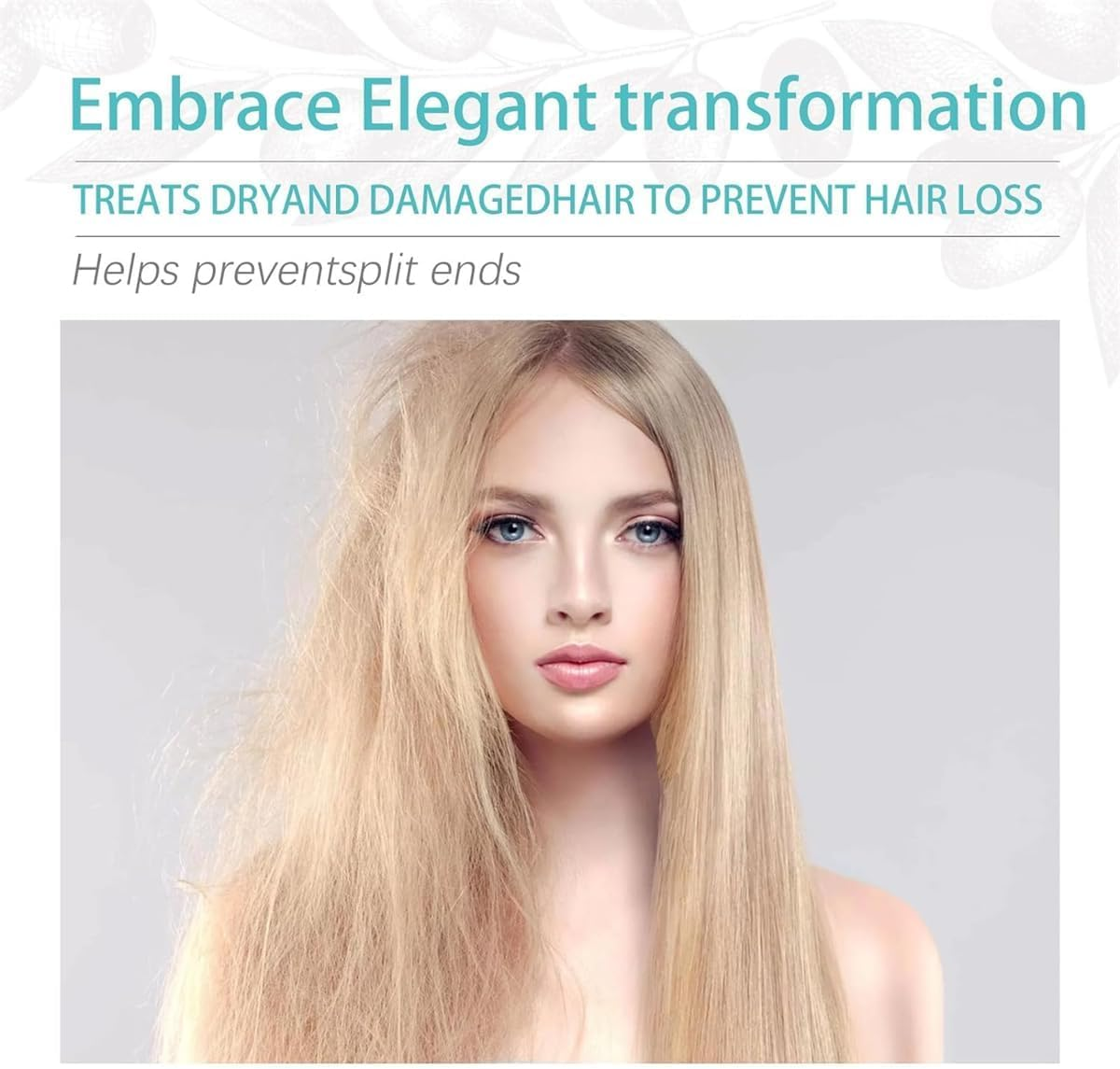 Hair Straightener Mask with Deep Repair,5 Seconds to Restore Soft Hair,Collagen Hair Mask for Moisturization, for Dry & Damaged Hair image number 5