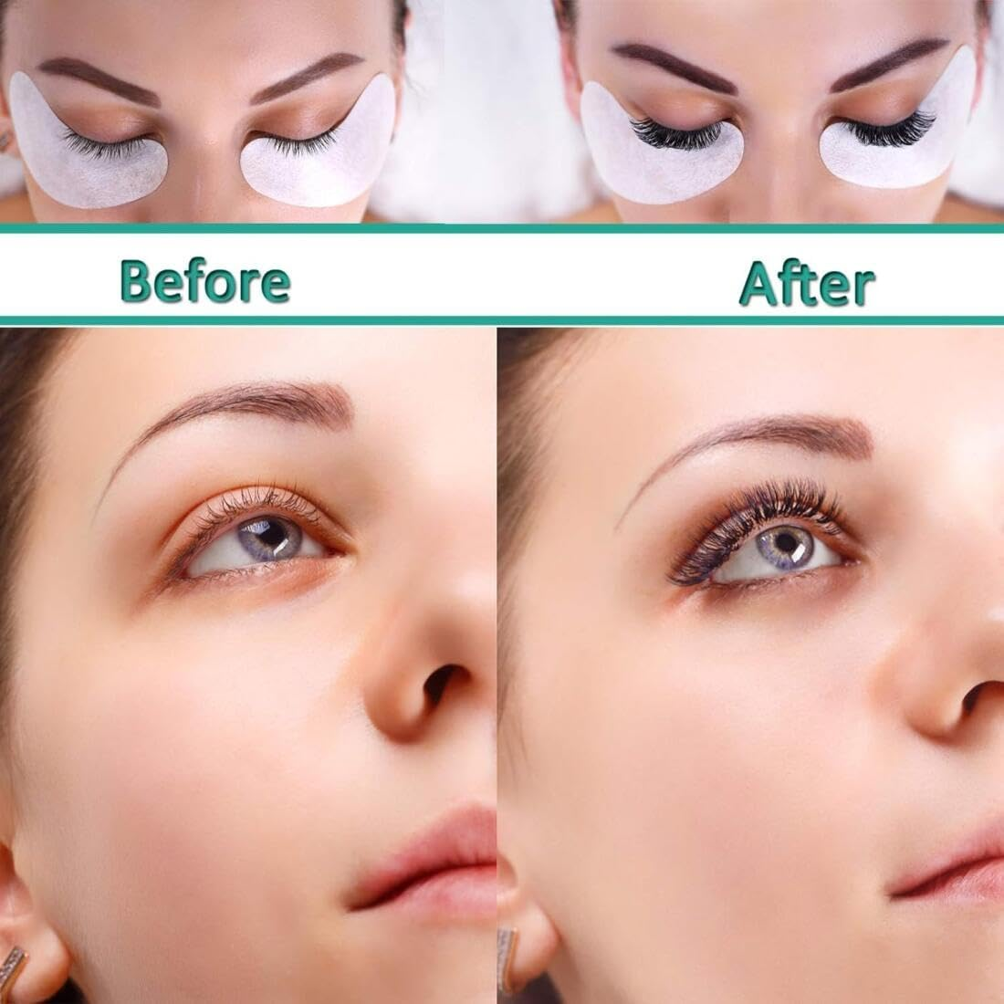 Under Eye Pads,50 Pairs Set Eyelash Extension Gel Patches,Lash Extension Lint Free under Hydrogel Eye Mask Pads Beauty Tool,Eye Patches Skincare,Under Eye Patches,Eye Pads Lash Extensions image number 1