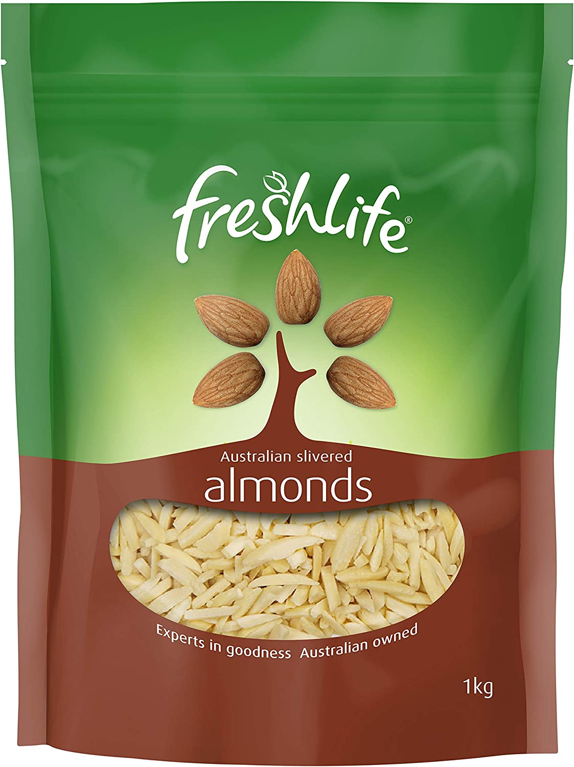 Freshlife Almonds Slivered, 1 Kg image number 1