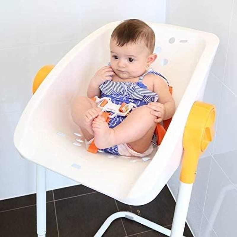 Charlichair - Original Baby Shower Chair - White / Orange image number 2