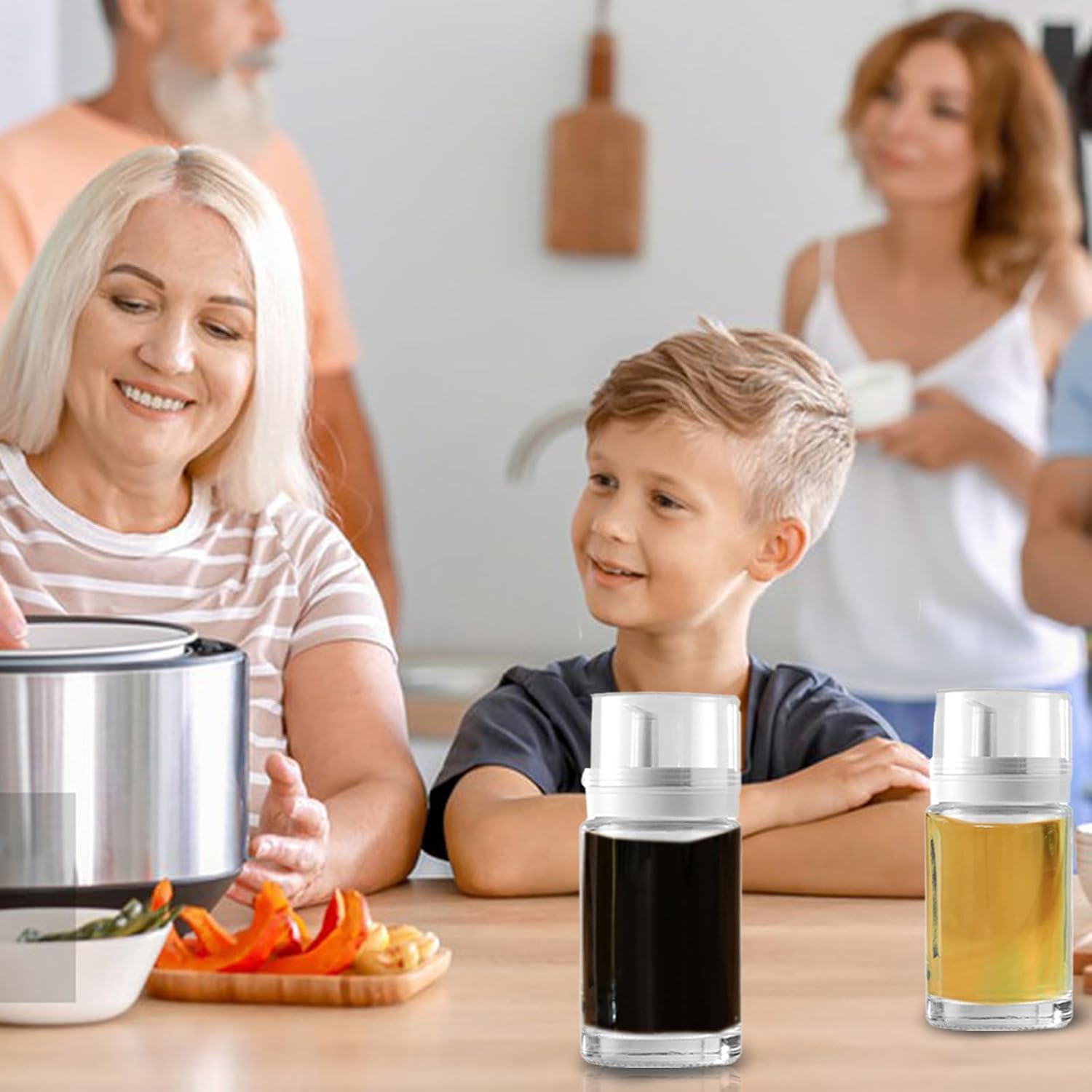 Small Glass Oil and Vinegar Dispenser Bottles - 100Ml (3.38Oz) - Leakproof, Perfect for Kitchen Use image number 5
