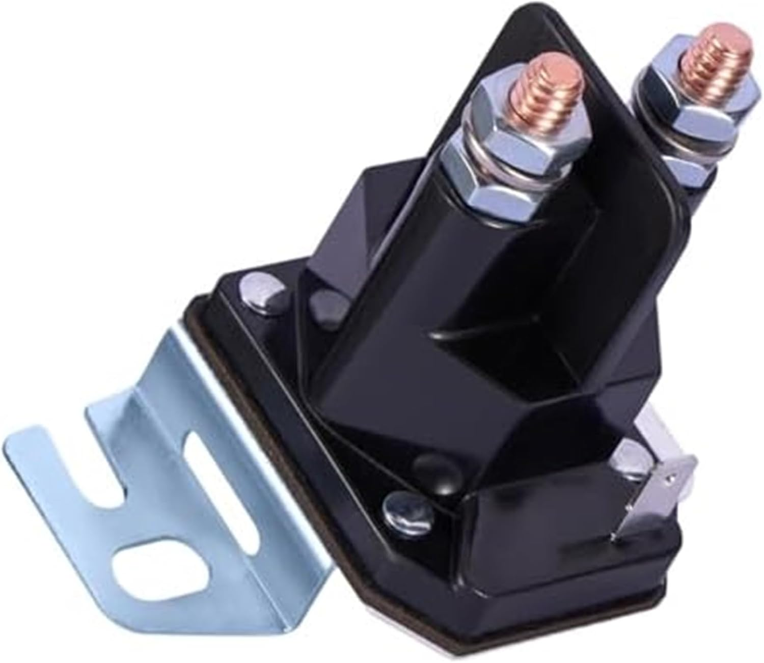 12 Volt Starter Solenoid 691656 790951 555375GS 812-1201-211-05 812-1201-211-06 Compatible Wtih, for And, Trombetta, for Troy-Bilt, for MTD, Lawn Mower Lawn Mower Starter Relay(Black 812-1201 - Black 030817 image number 4