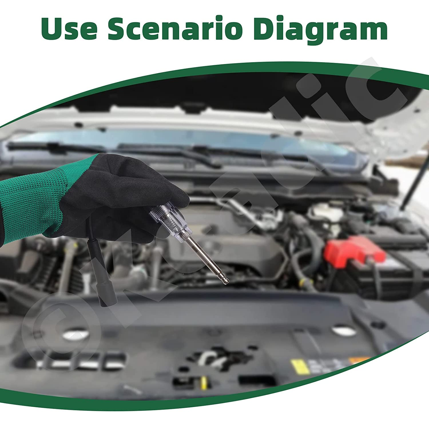 Keadic 2Pcs Inline Spark Plug Tester, Plug-In Engine Straight Boot Ignition Coil Tester Diagnostic Detector Tool for Lawnmower Automotive Lawnmower Car Big Internal & External Engines image number 1