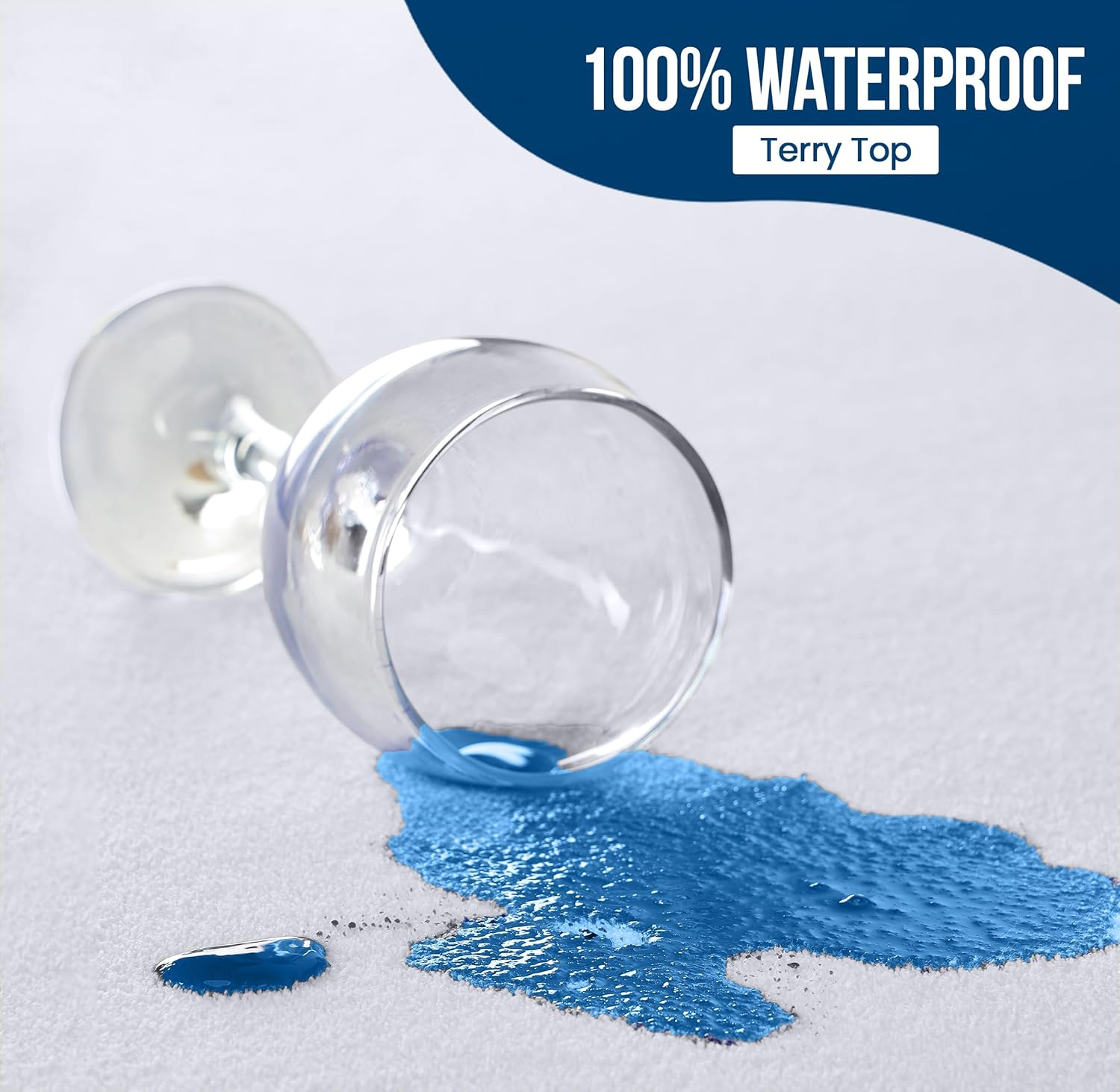 Utopia Bedding Waterproof Mattress Protector Queen Size 2 Pack, 200 GSM Breathable Terry Mattress Cover, Fitted Style with Stretchable Pockets (White) image number 6