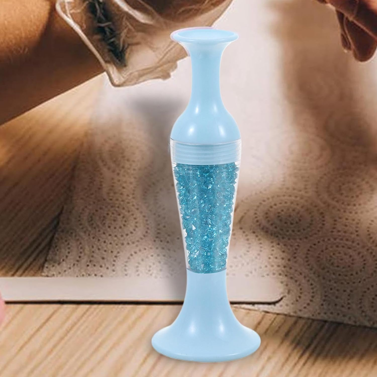 Gem Art Pens - Nail Point Gem Dotting Tool - Comfortable Grip Gem Art Accessories Pens, Flower Pot Shaped Point Drill Pen for Nail Crafts Making image number 3