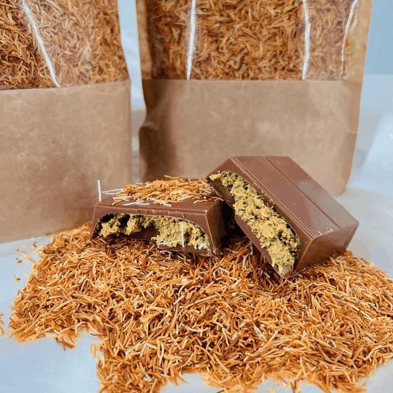 Roasted Kataifi, Crunchy Caramelized Kadayif, Perfect for Desserts and Dubai Chocolate Bar, 150G (5.3Oz) Special Package (Roasted Shredded Wheat) image number 5