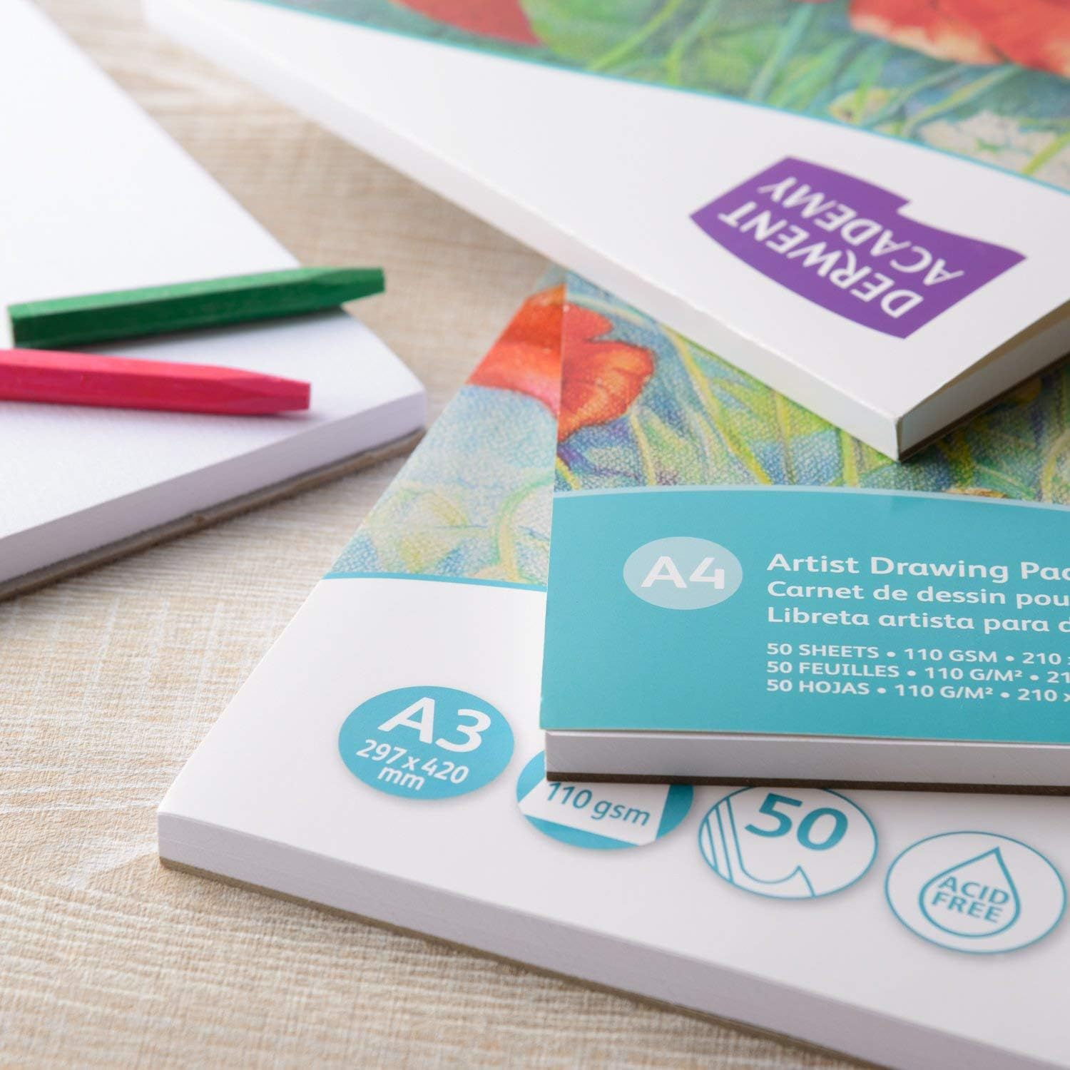 DERWENT(R) R31215F Academy Drawing PAD, A4 Portrait 50 Sheets image number 1