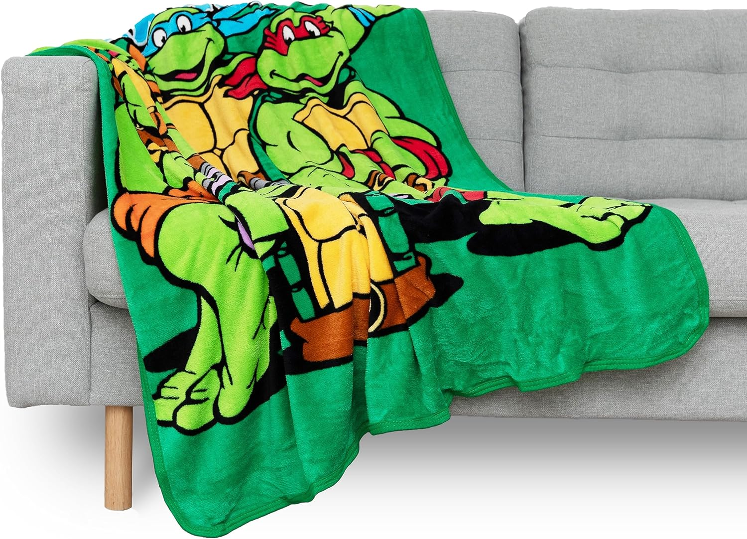 Nickelodeon'S Teenage Mutant Ninja Turtles, Cowabunga Dudes Fleece Throw Blanket, 46" X 60", Multi Color image number 2