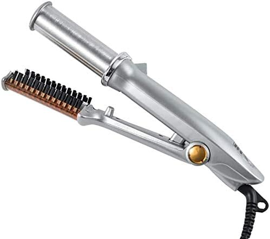 2-Way Rotating Tourmaline Ceramic Straightener & Styler Hot Iron Straight Comb for All Types of Hair with 360&deg; Swivel Cord image number 1