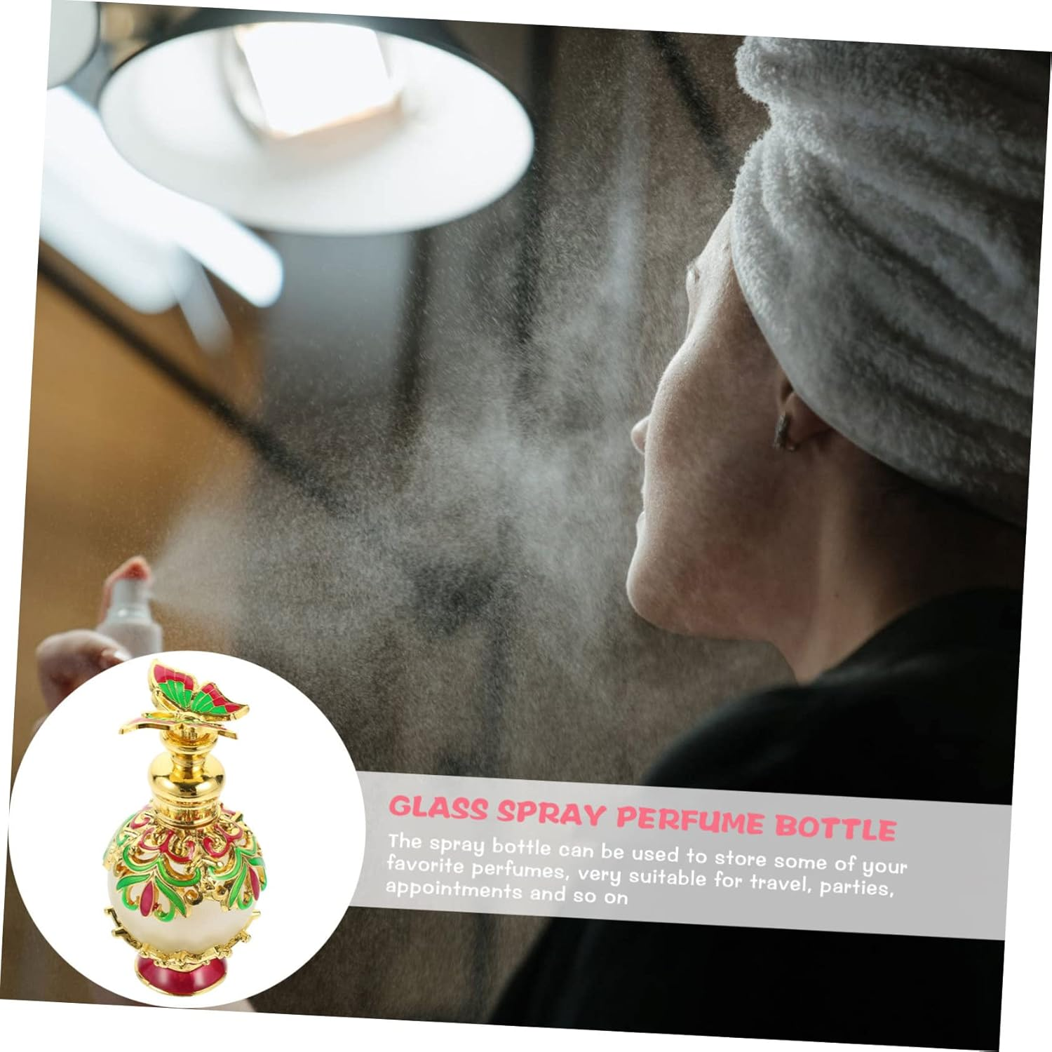 FOMIYES Perfume Sample Bottle Empty Flavor Bottles for Essential Oil Cosmetic Liquid Storage for Travel Decorative Handicraft Random Color