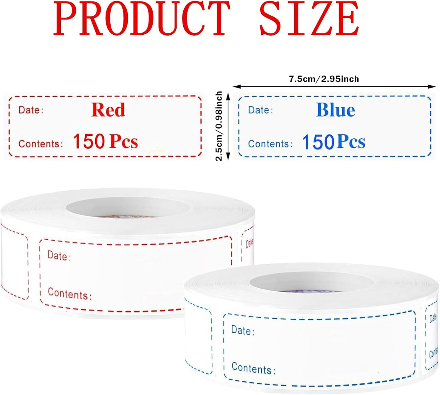 300 Pcs Adhesive Name Tag Labels Stickers for Containers, 3" X1" Blank Name Tag Category Tags for Kitchen, Office, School, Meeting, Parties, Warehouses image number 1