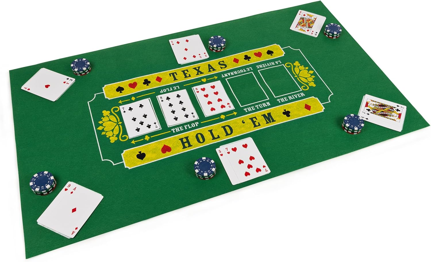 Deluxe Casino Set, 3 Classic Games in 1: Craps, Blackjack, and Poker, Classic Games for Ages 10 and Up image number 2