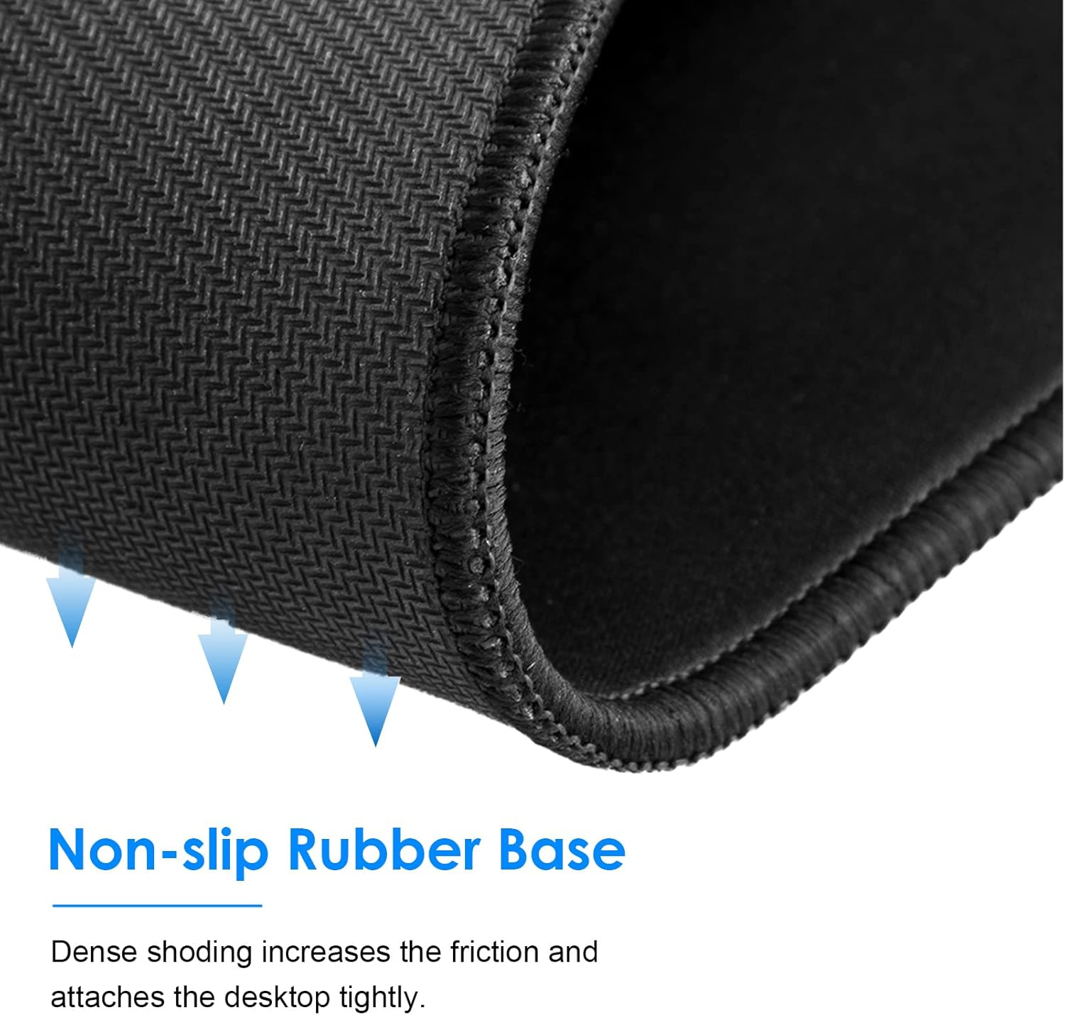 KTRIO Mouse Mat 6 Pack [30% Larger] with Stitched Edges, 280X220X3Mm Mousepad Gaming Mouse Pad Mat, Waterproof Mouse Mats with Non-Slip Rubber Base, Mouse Pads for Computers, Laptop, PC, Black image number 4