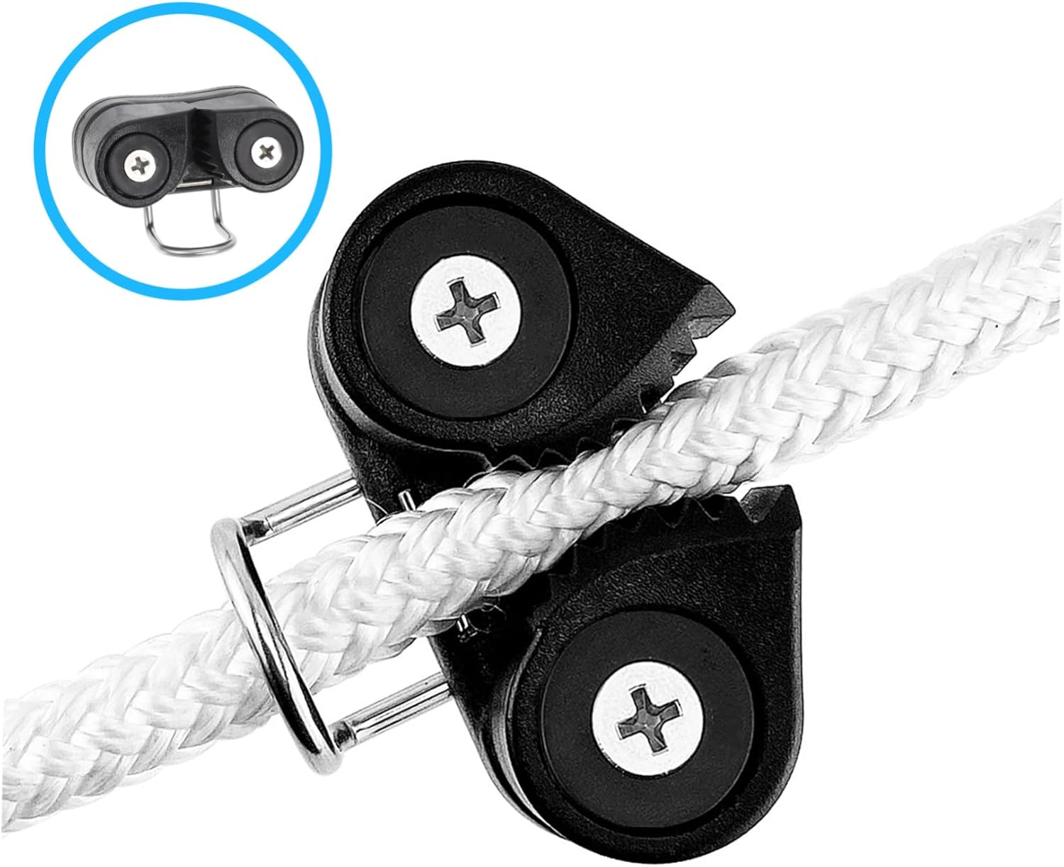 Toddmomy Exercise Bands Roll-Ball Rope Clamp Nylon Cam Cleat High Load Gym Equipment image number 4