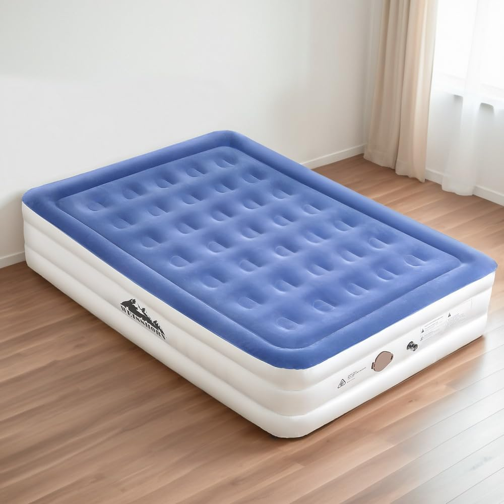 Weisshorn Air Mattress Inflatable Bed Built-In Pump Queen Air Bed 46Cm Cube image number 1