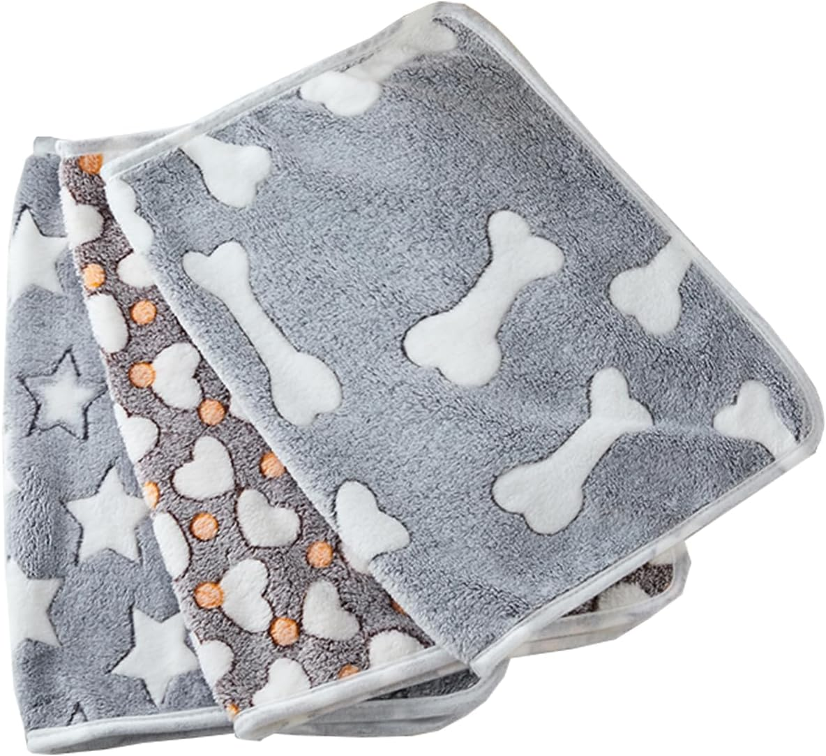 3 Pack of Pet Super Soft Blanket Outdoor Fluffy Dog Blanket Suitable for Kittens, Puppies, Guinea Pigs, Hamsters, Rabbits, and Small Animals Flight Blankets 23 "X 16"