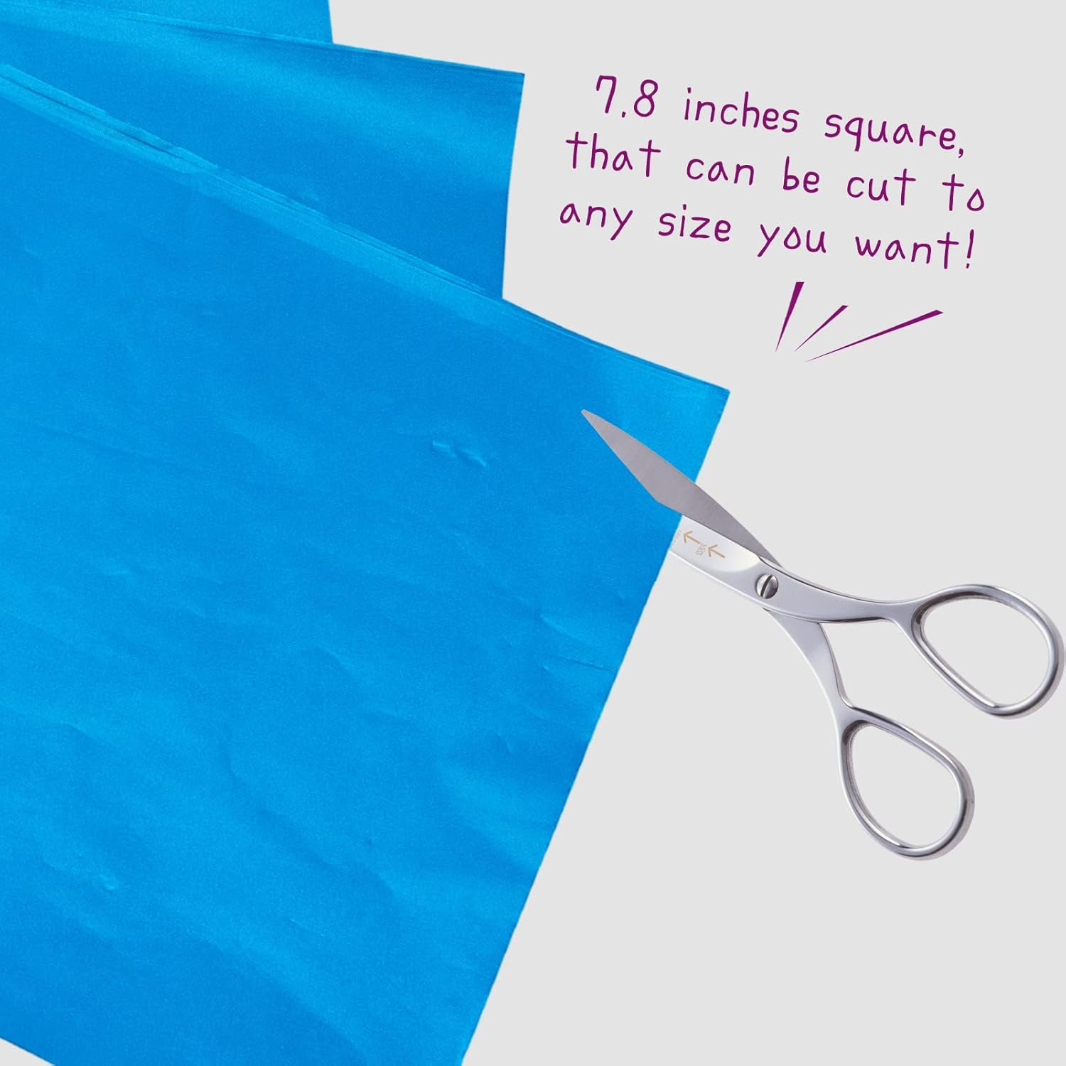 200Pcs Candy Bar Wrappers, 7.8&rdquo; Square Chocolate Bar Wrappers Blue Foil Wrapper Aluminum Individual Packaging Sheets for 4 July Baby Shower Birthday Party Gifts image number 6