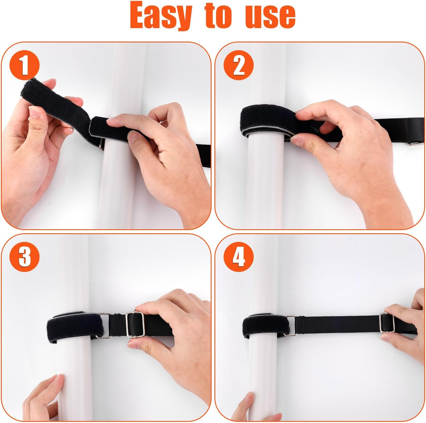 2Pcs Dog Grooming Extender, Adjustable Dog Grooming Extension Nylon Grooming Table Straps for Dog Grooming Leash Table Dog Grooming Arm Accessories (Black, Gray) image number 3