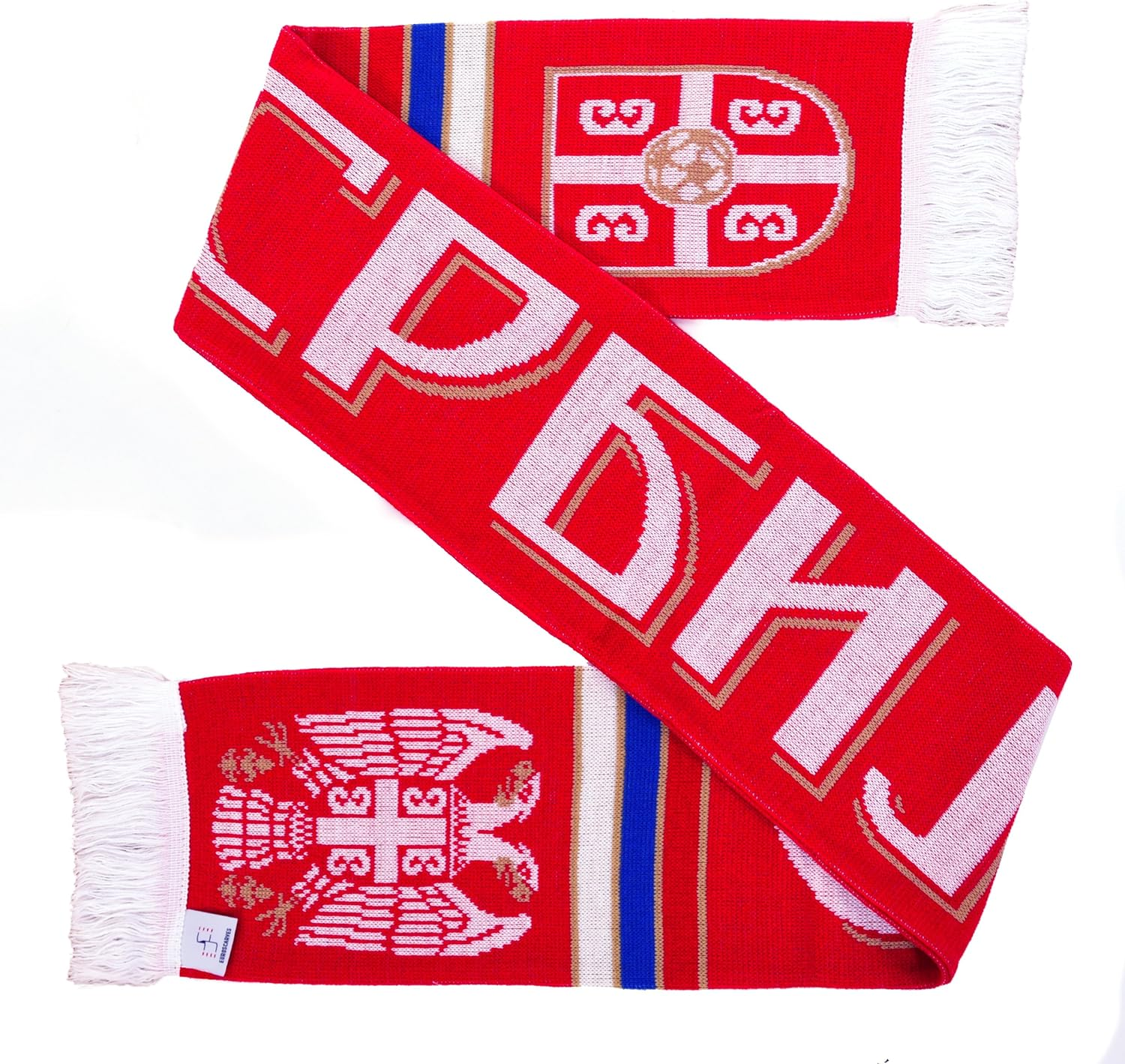 Serbia Soccer Knit Scarf image number 2